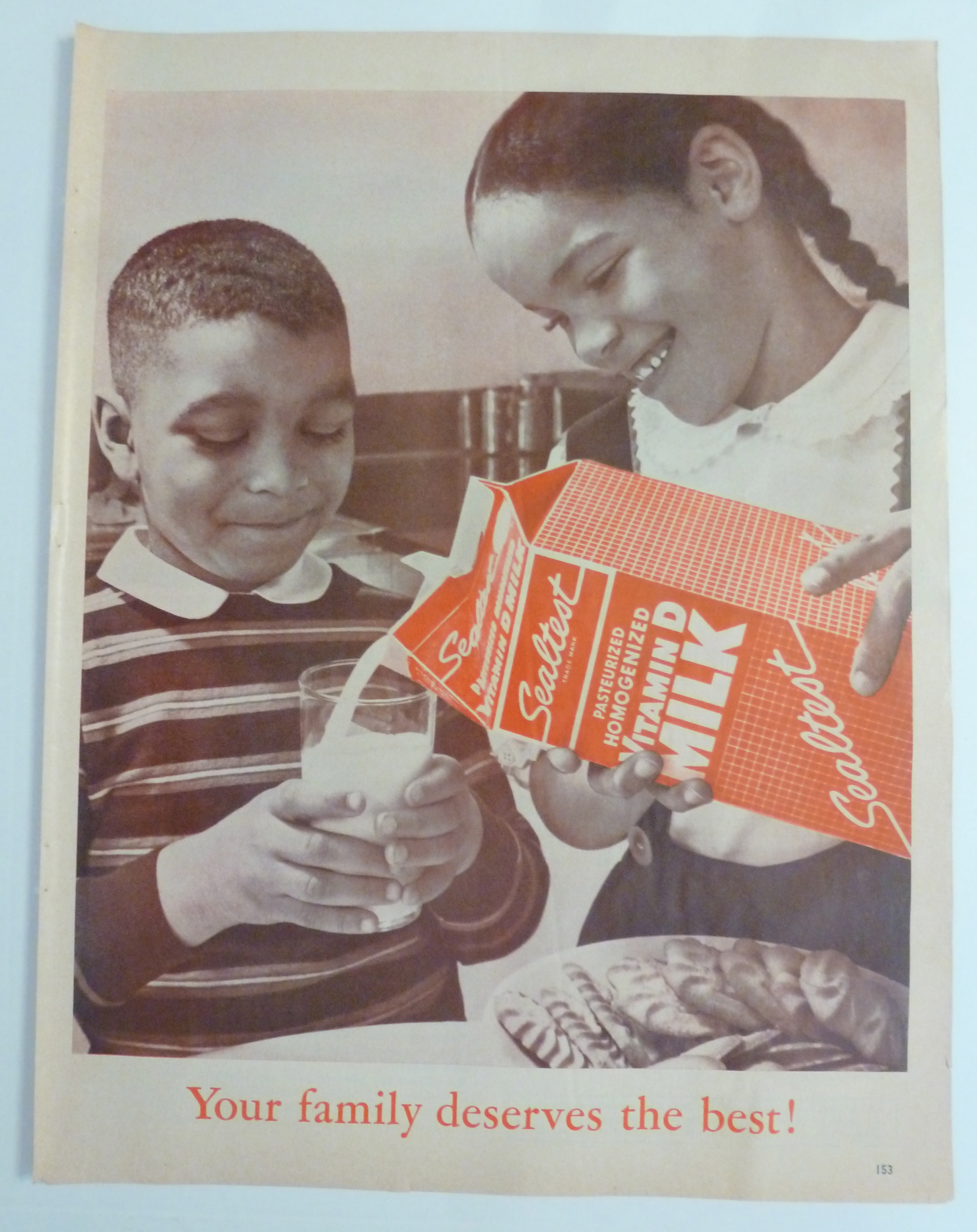 1963 Sealtest Milk with a Girl Pouring Milk