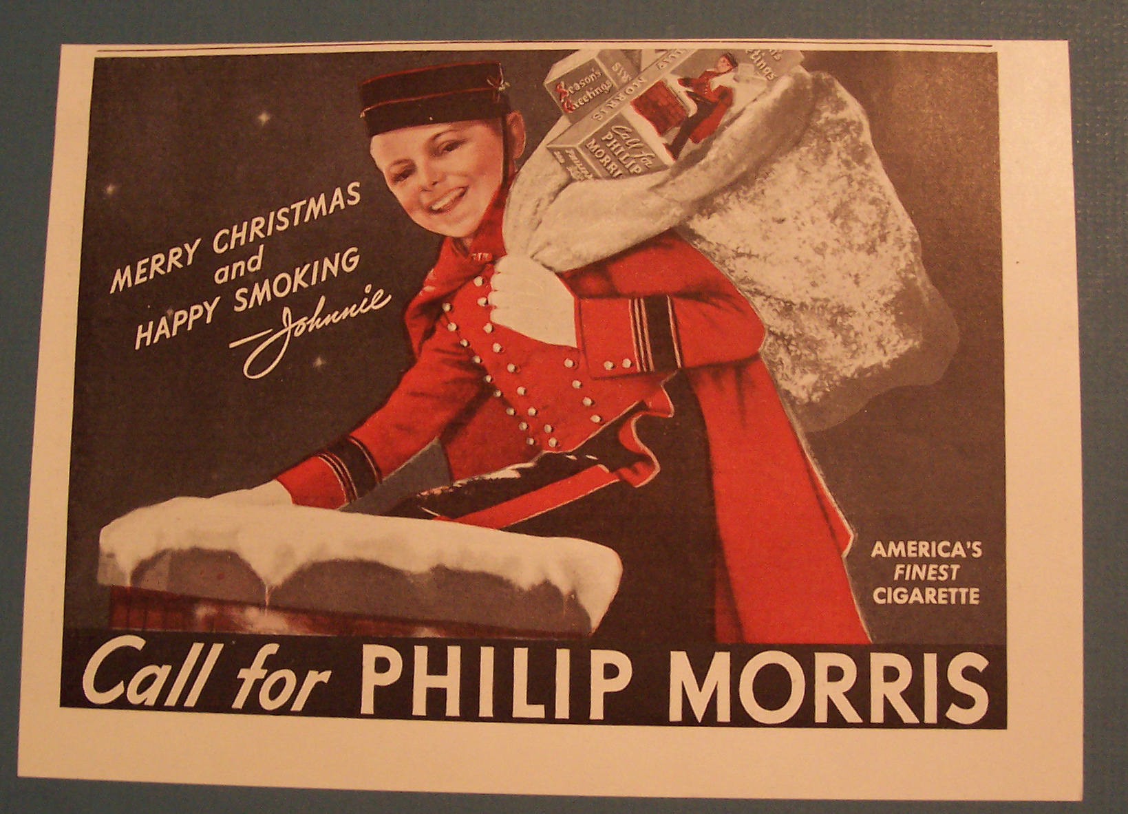 Vintage Ad: 1939 Philip Morris with Johnnie