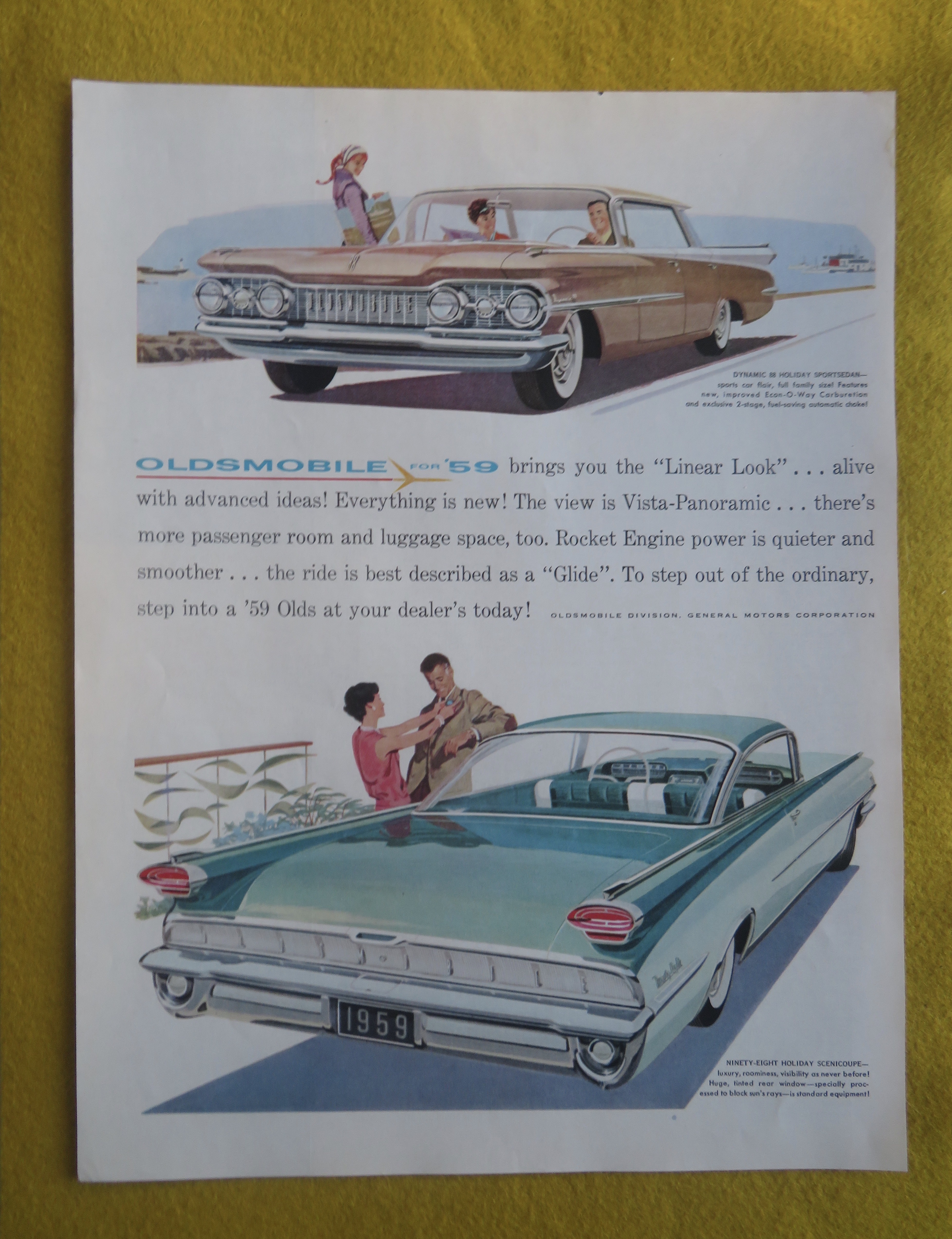 1959 Oldsmobile Automobile with Sedan & Coupe