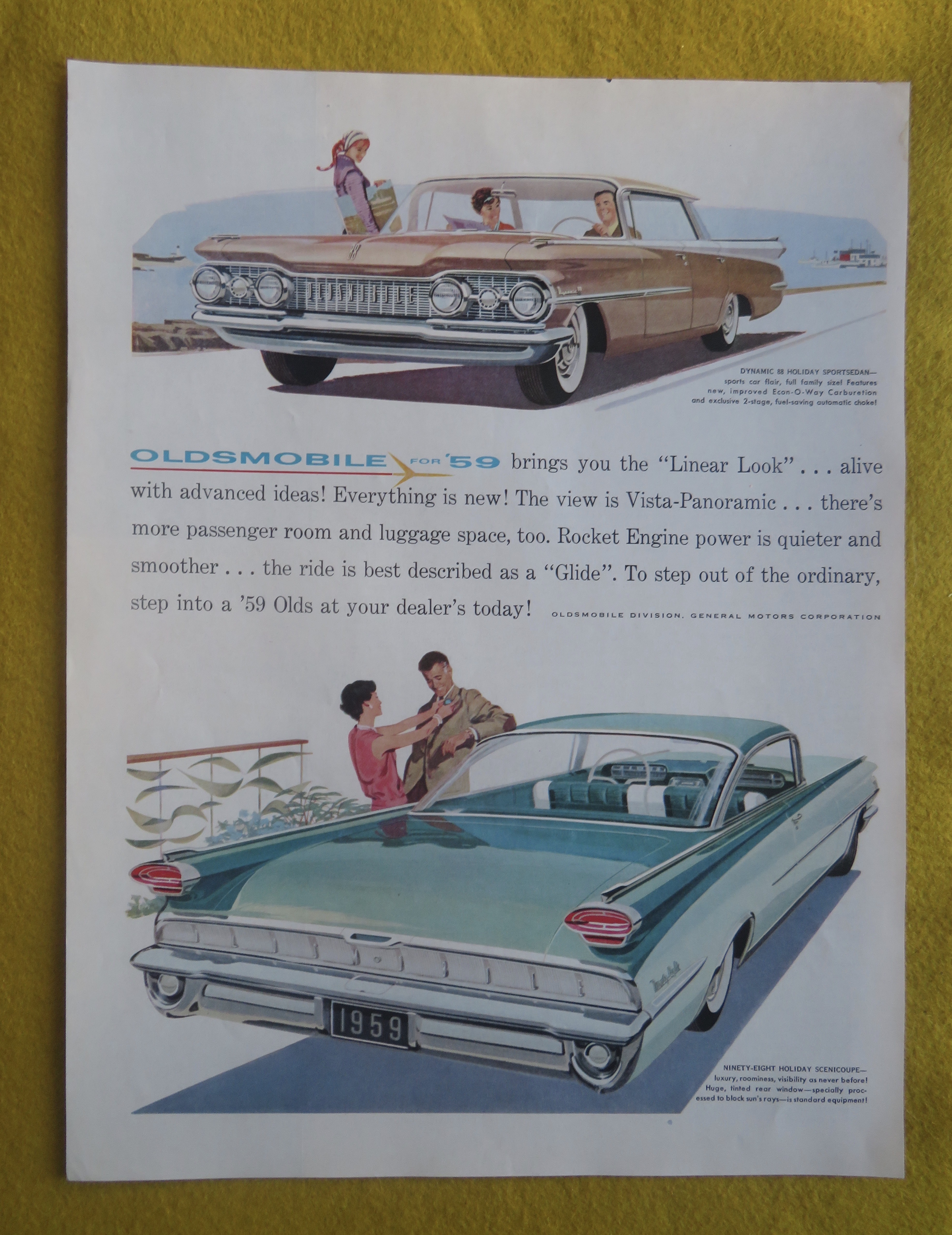 1959 Oldsmobile Automobile with Sedan & Coupe