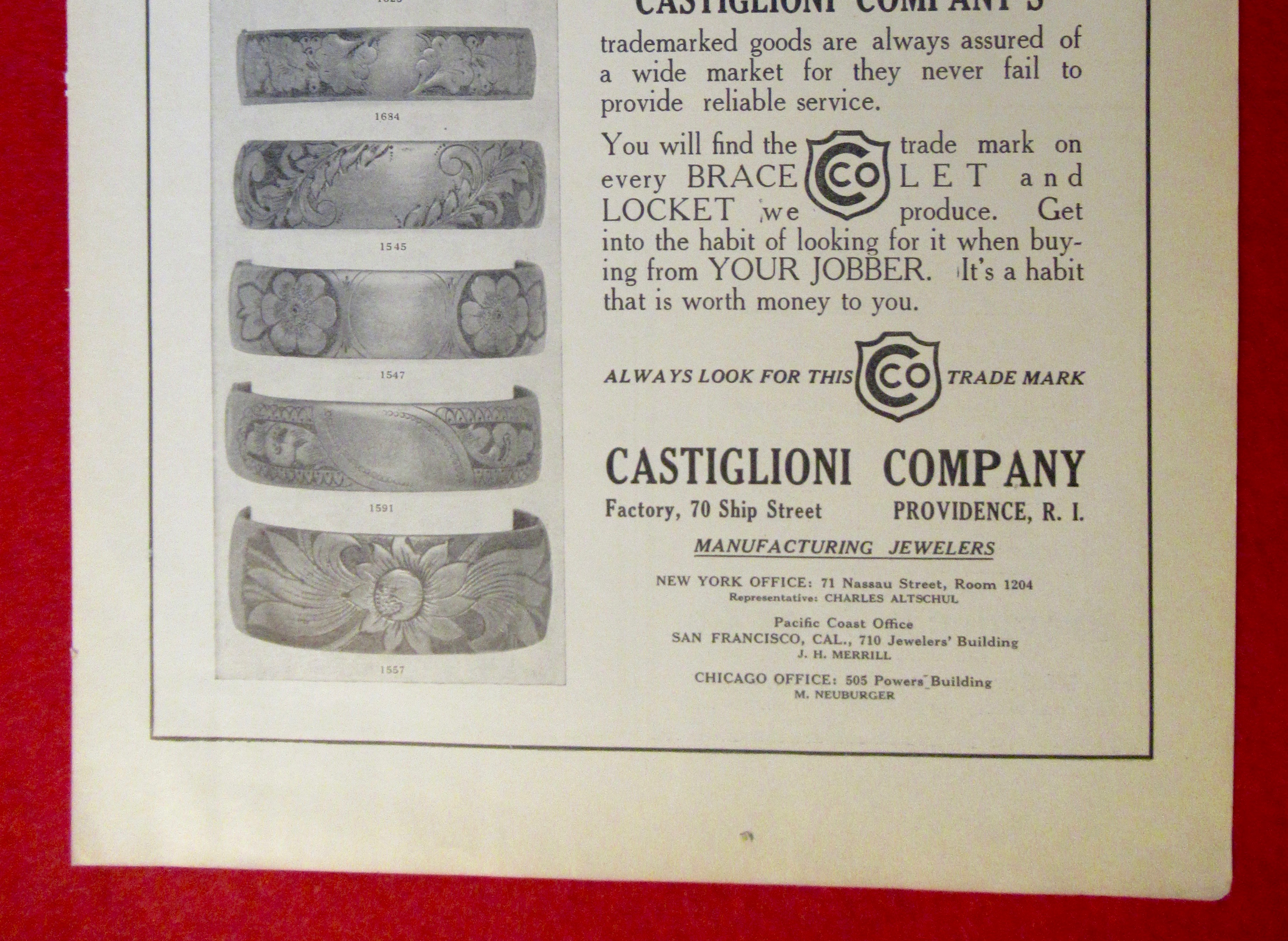 1913 Castiglioni Company with Bracelets & Lockets