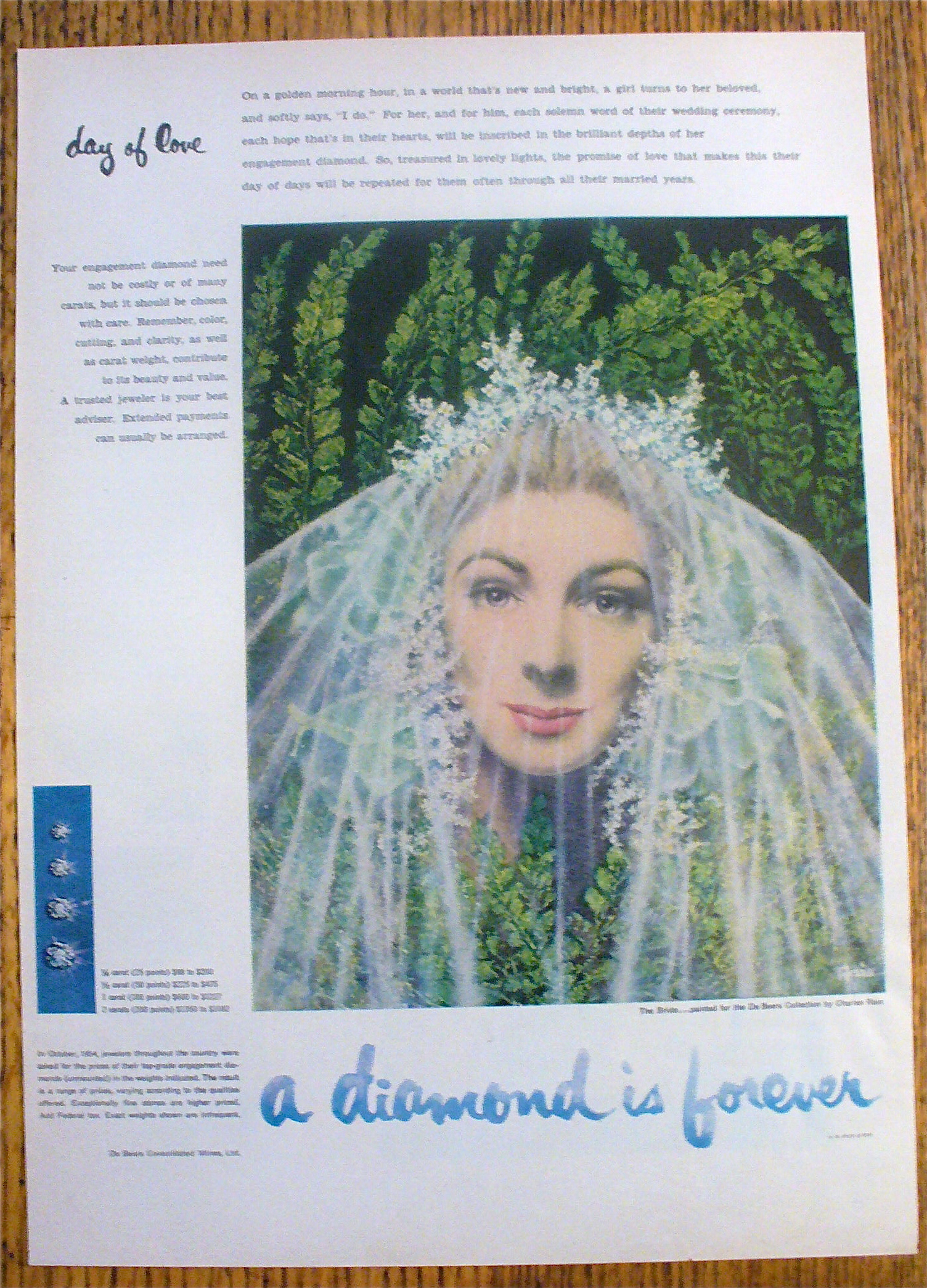 1955 Diamond Is Forever With The Bride