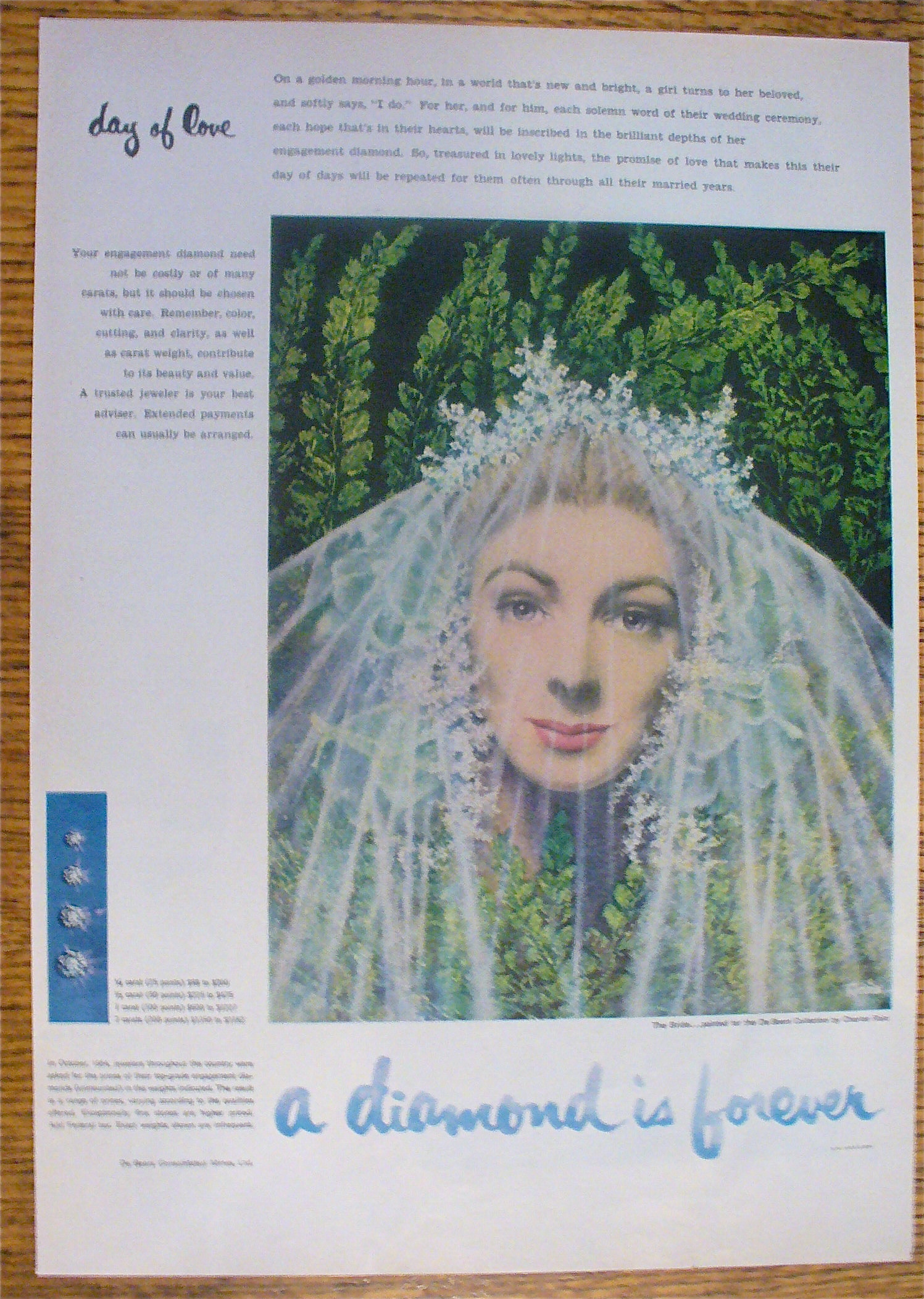 1955 Diamond Is Forever With The Bride