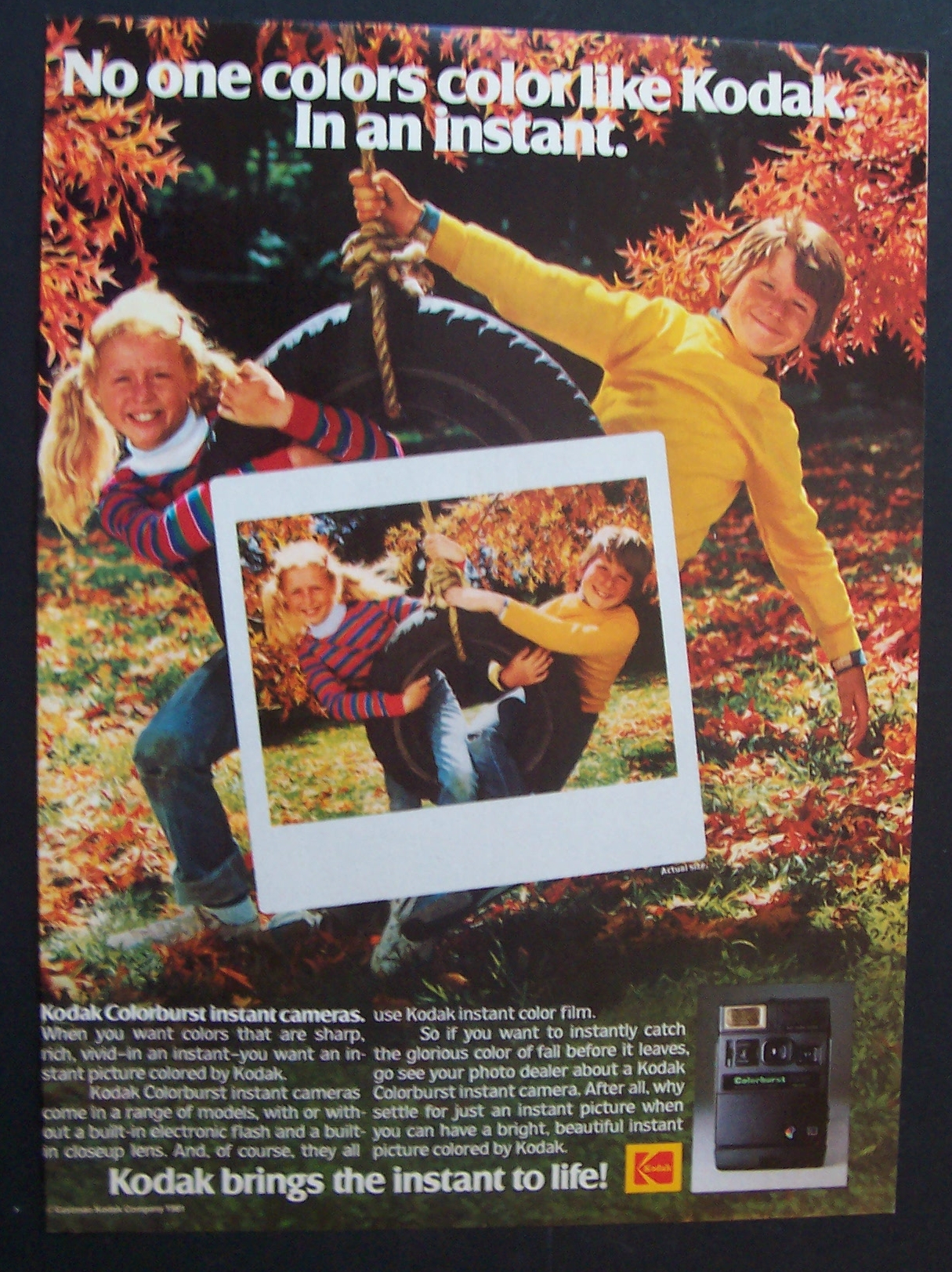 1981  Kodak  Colorburst  Instant  Camera