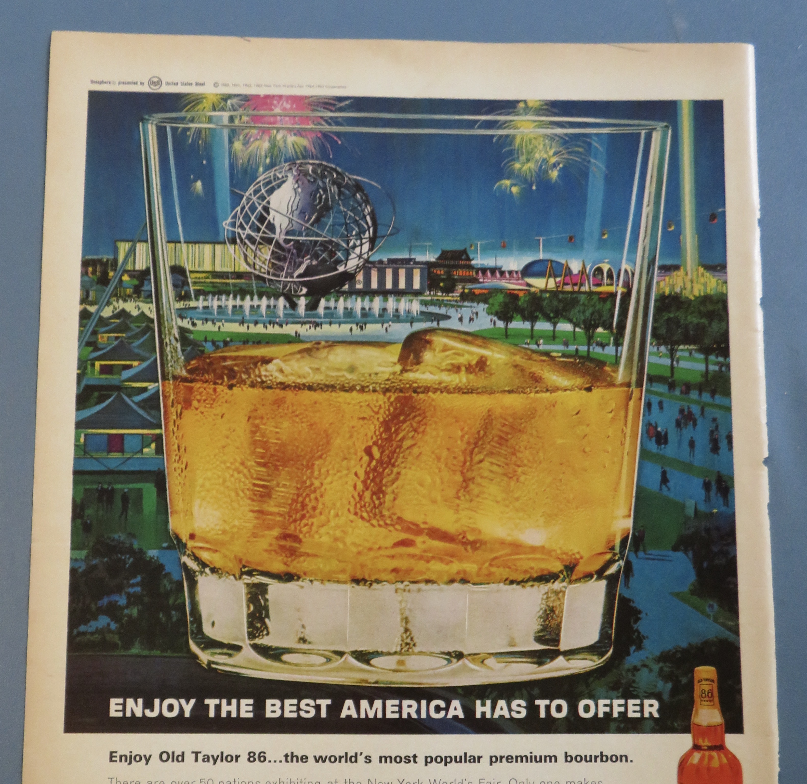 1964 Old Taylor 86 Bourbon with New York World's Fair