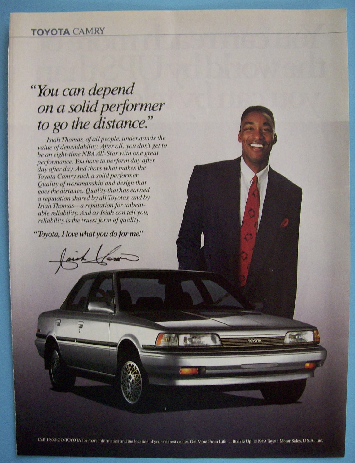 Vintage Ad: 1990 Toyota Camry w/ Isiah Thomas