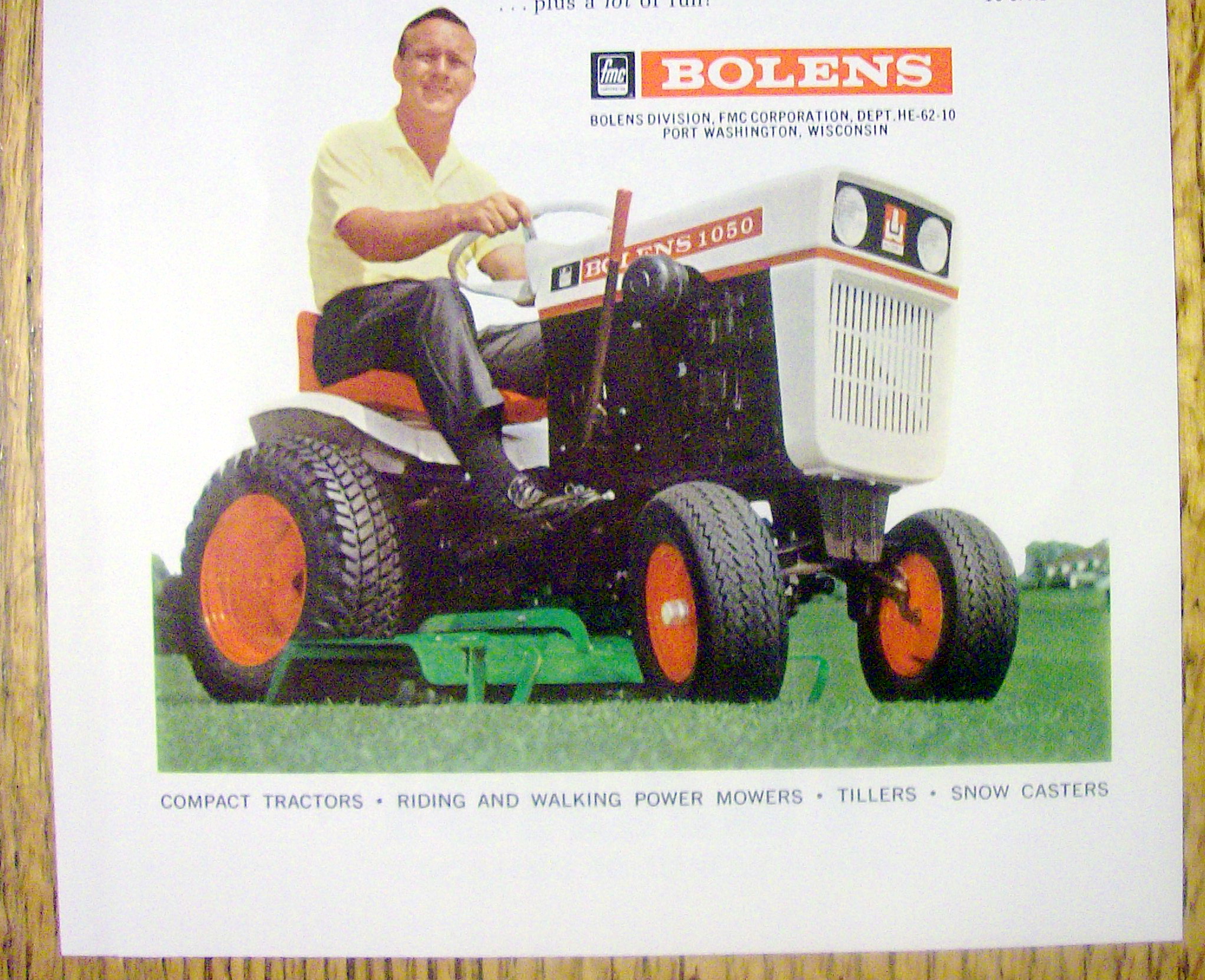 1967 Bolens Husky Lawn Mower with Arnold Palmer