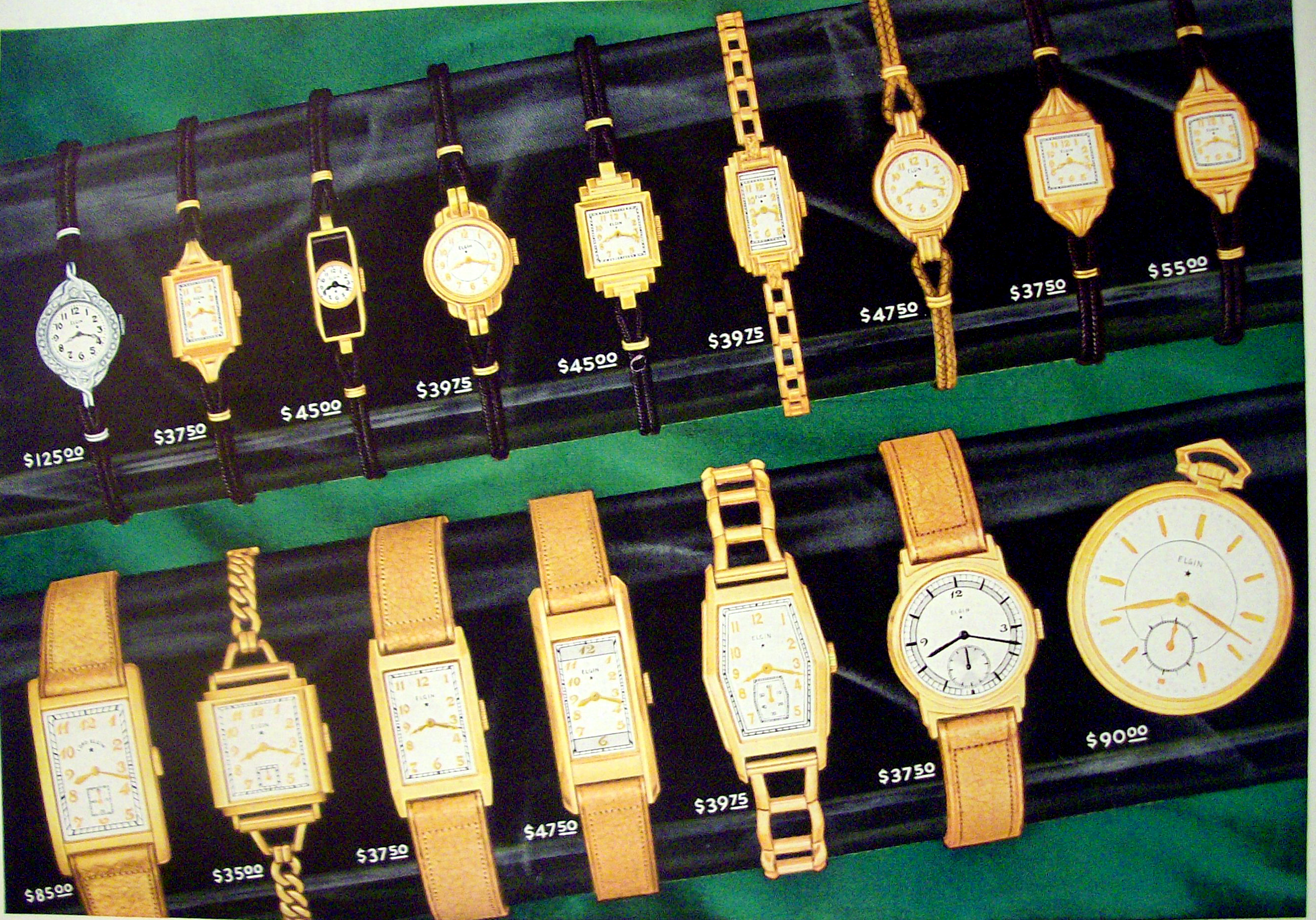 Vintage Ad: 1937 Elgin Watches
