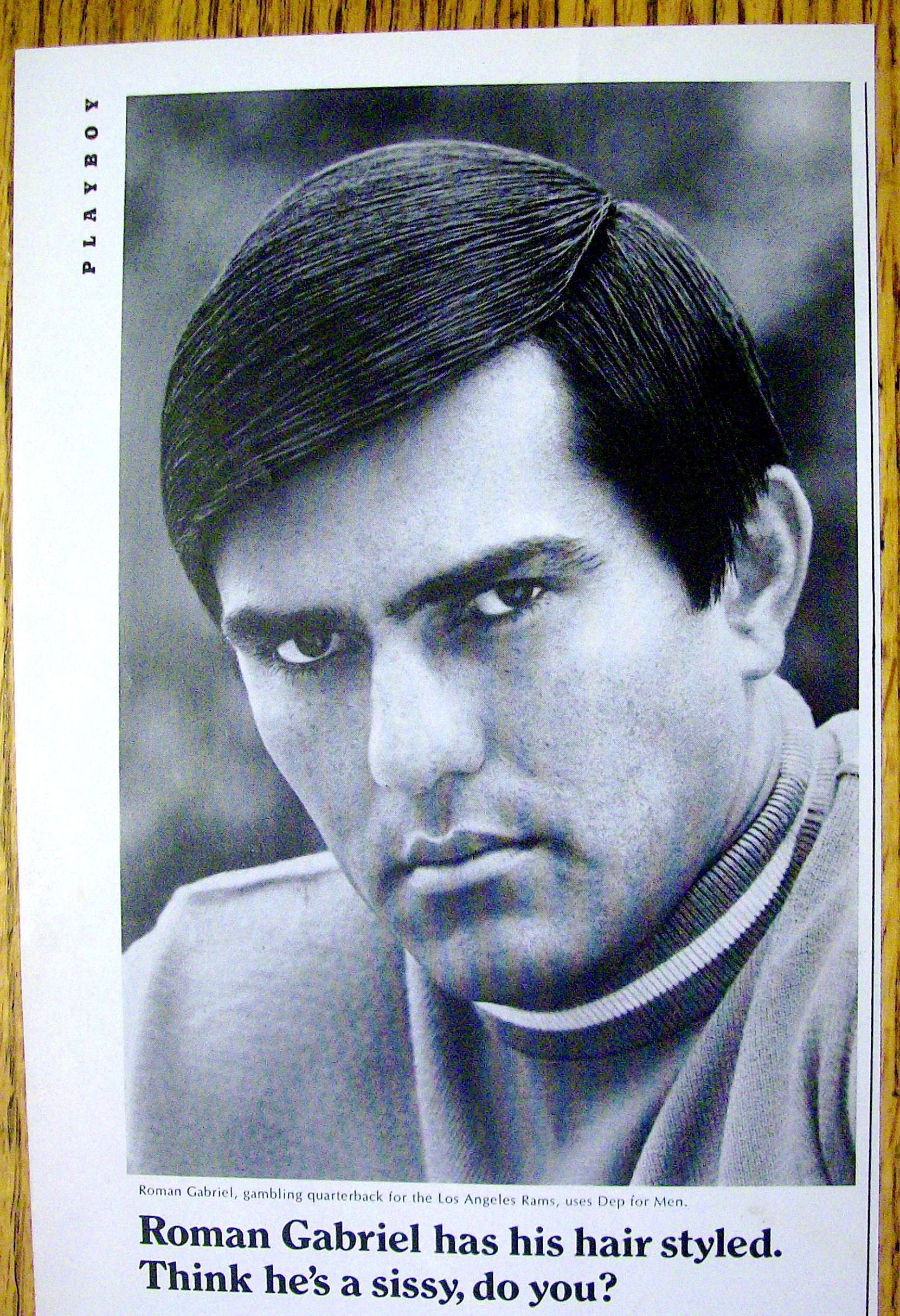 1968 Dep for Men with Los Angeles Rams' Roman Gabriel