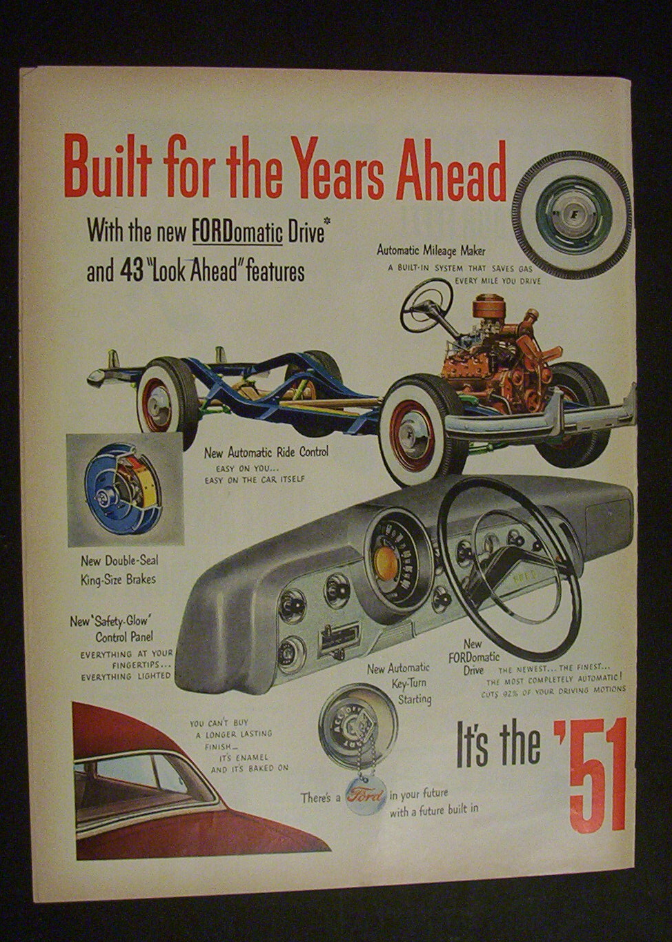 1951  Ford  (2  Page  Ad)