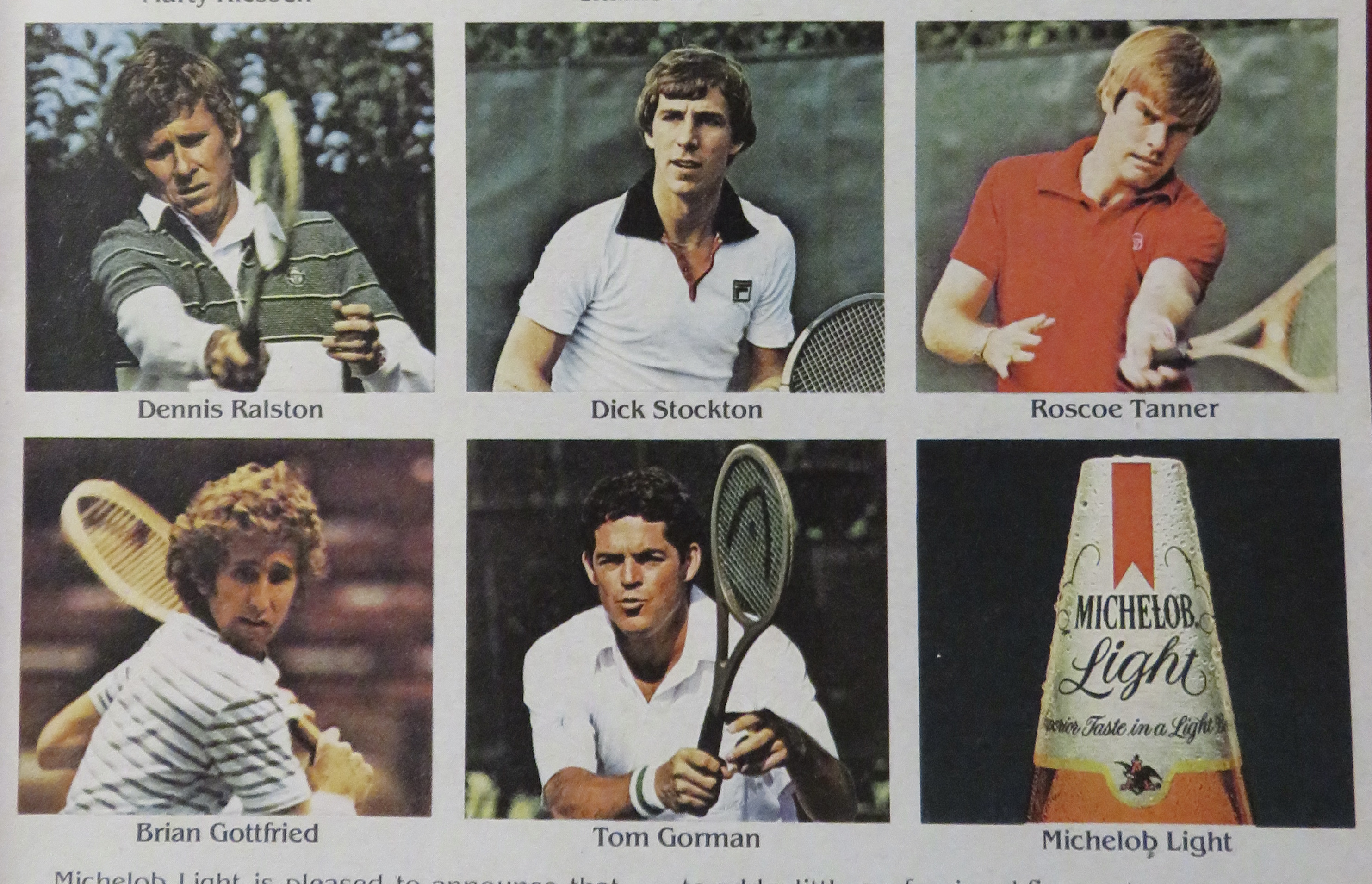 1980 Michelob Light Beer with Tennis Staff
