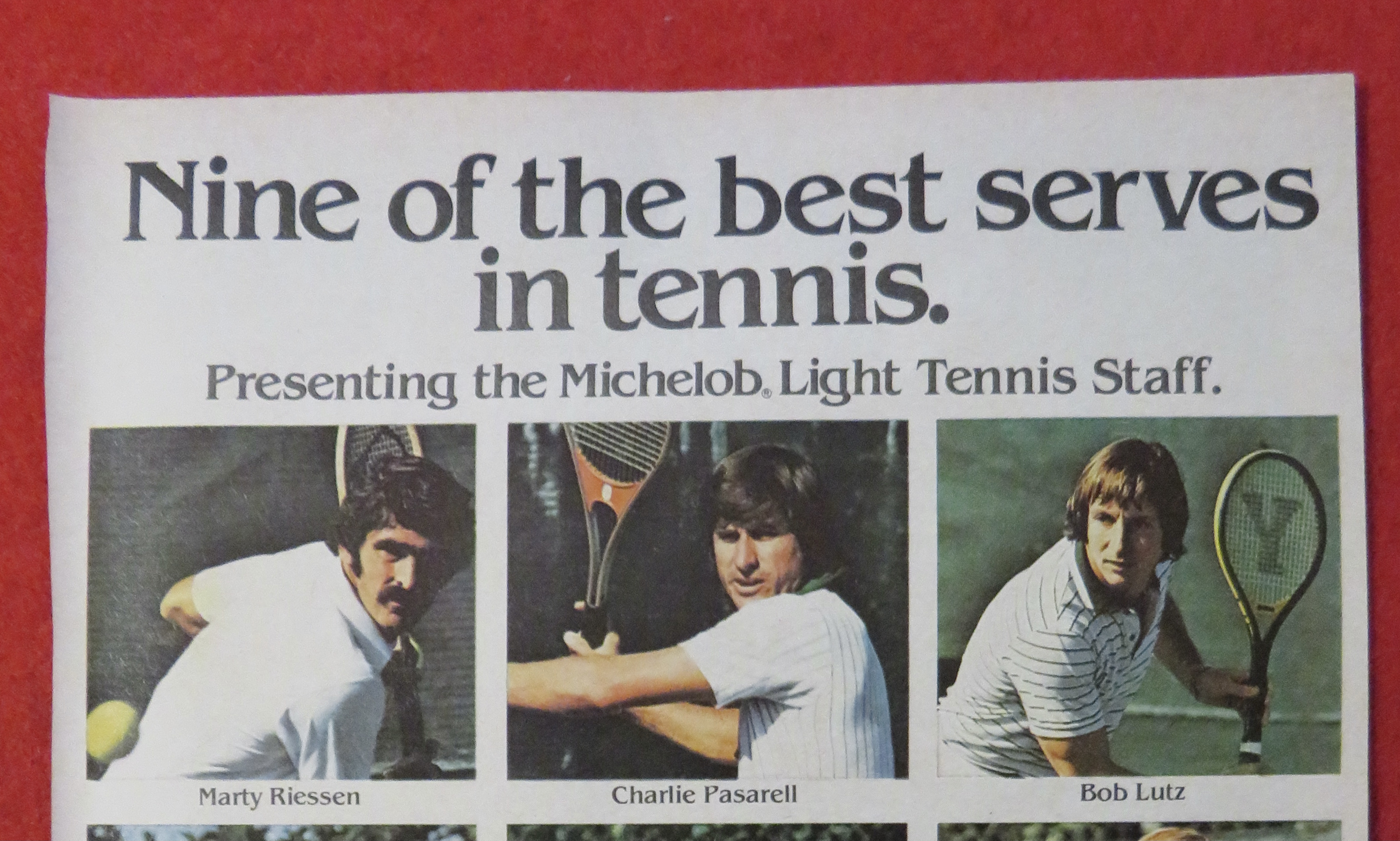 1980 Michelob Light Beer with Tennis Staff