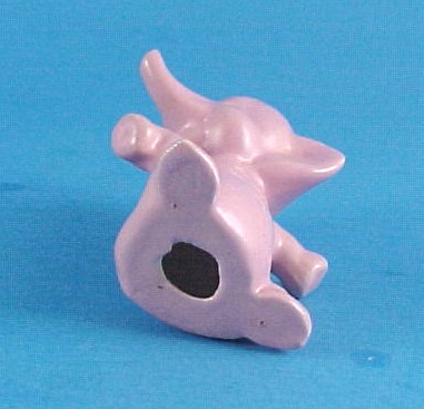 Adorable Miniature Pink Pottery Baby Elephant