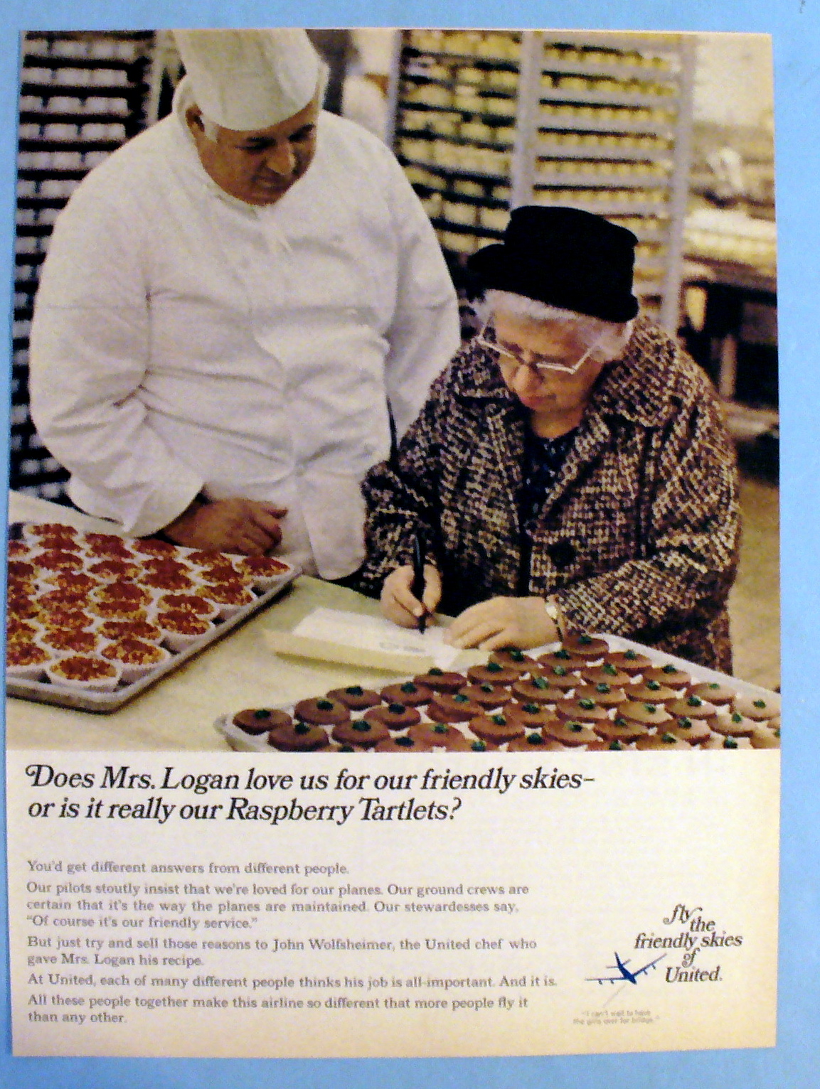 1968 United Air Lines w/ United Air Lines Chef