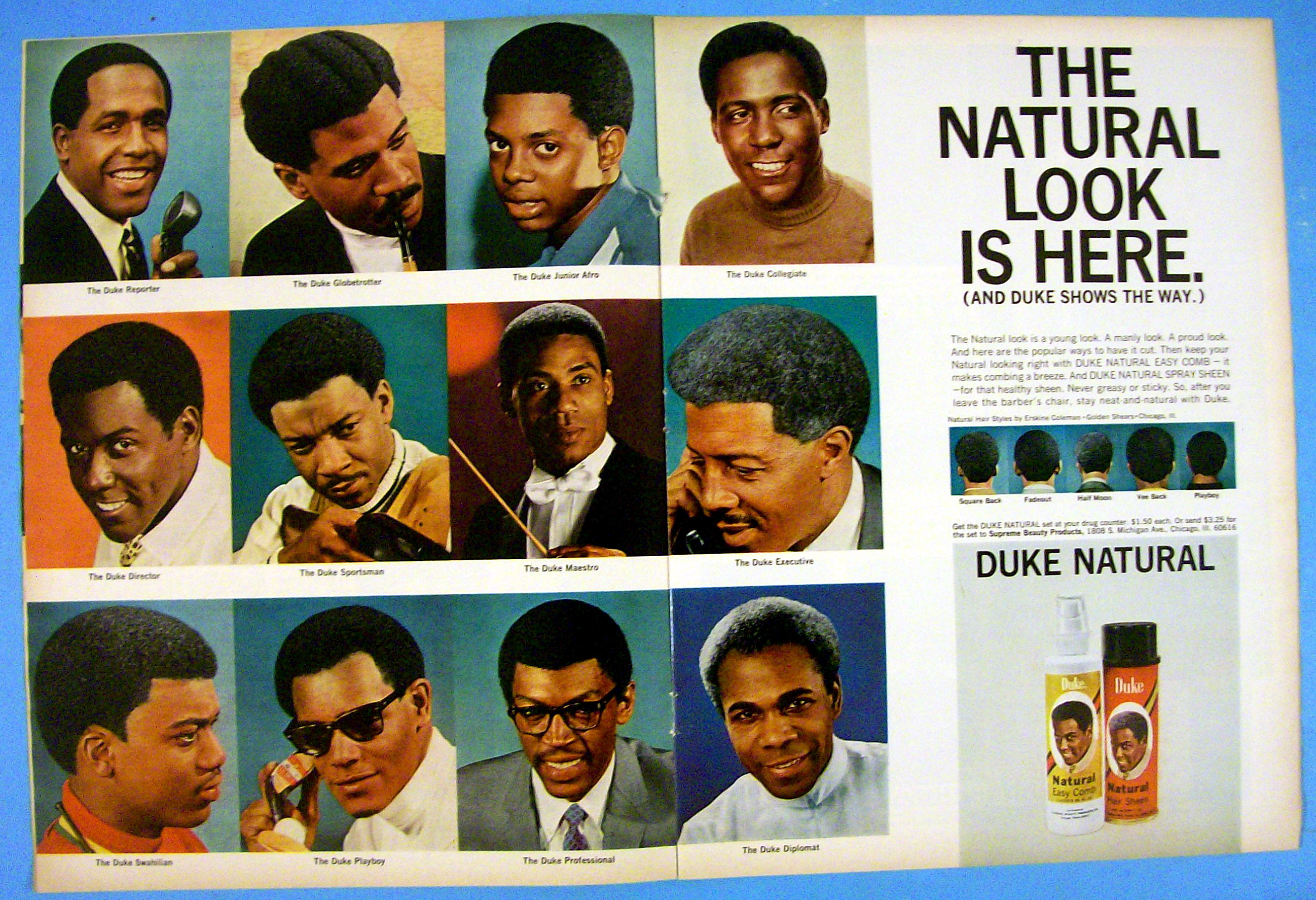 1968 Duke Natural Comb & Sheen with Duke Men