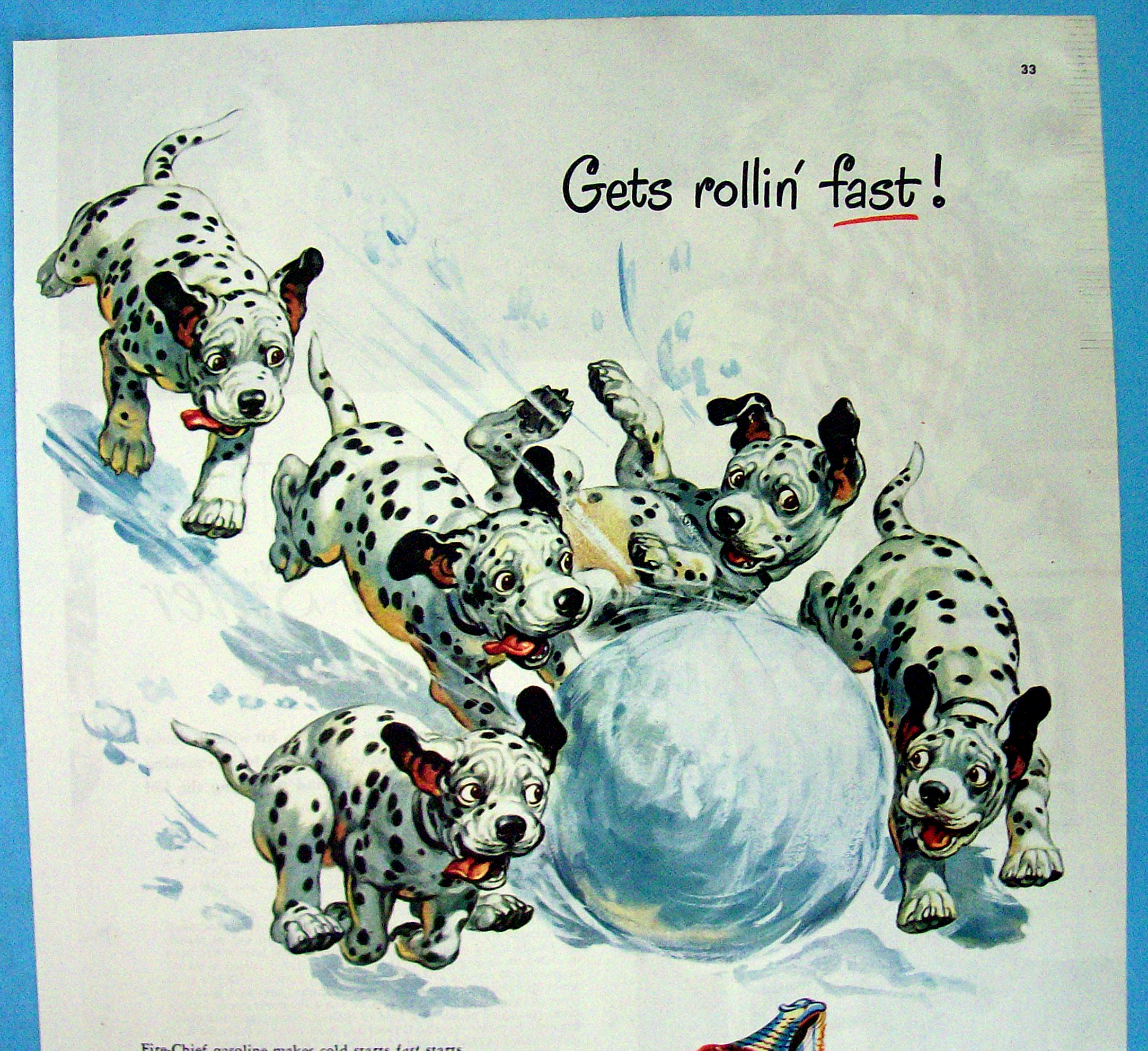 Vintage Ad: 1952 Texaco Gasoline with Dalmatians