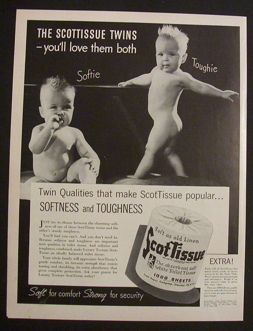 1940  Scottissue  with  Softie  &  Toughie