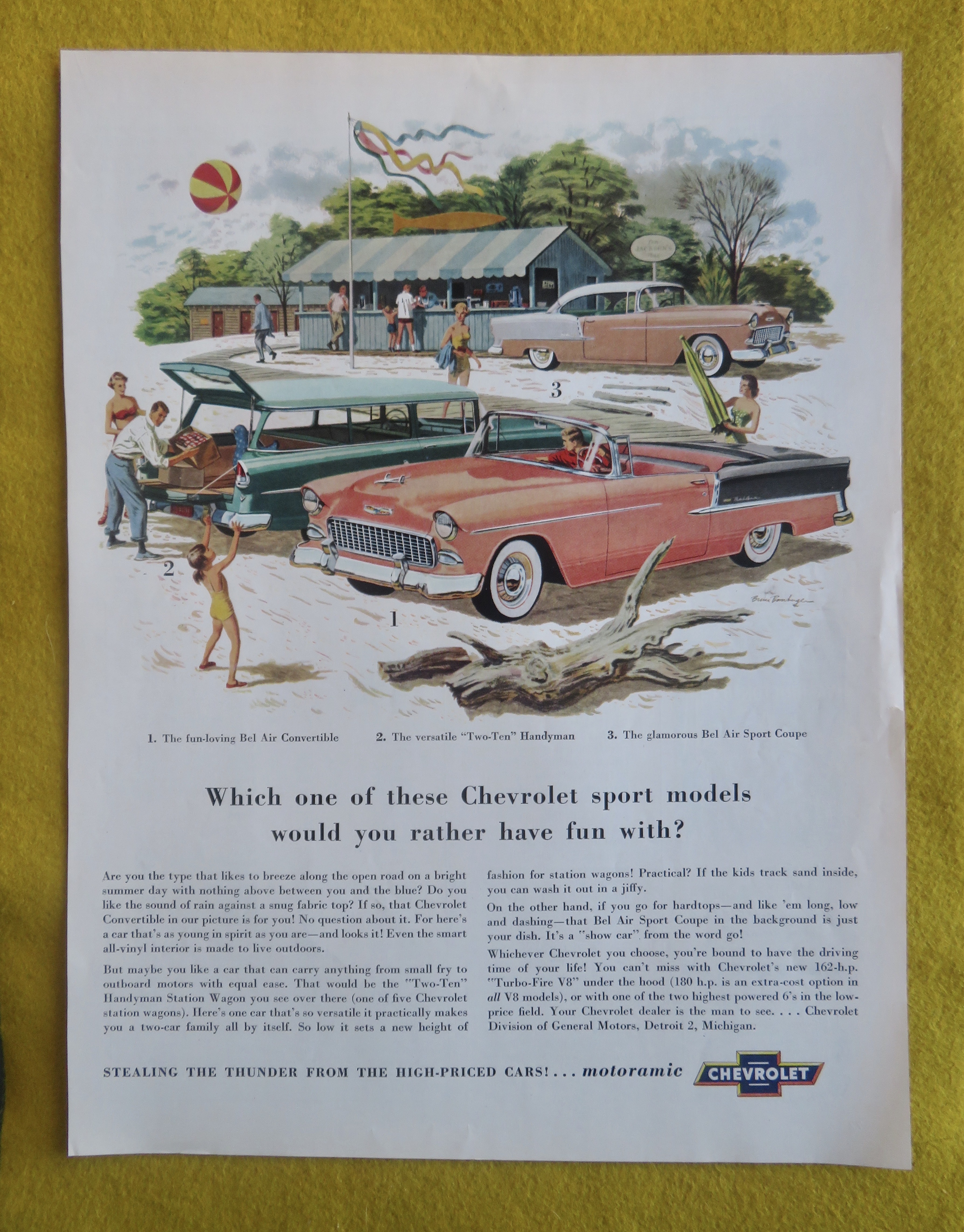 1955 Chevrolet w/ Chevy Coupe, Convertible & Handyman