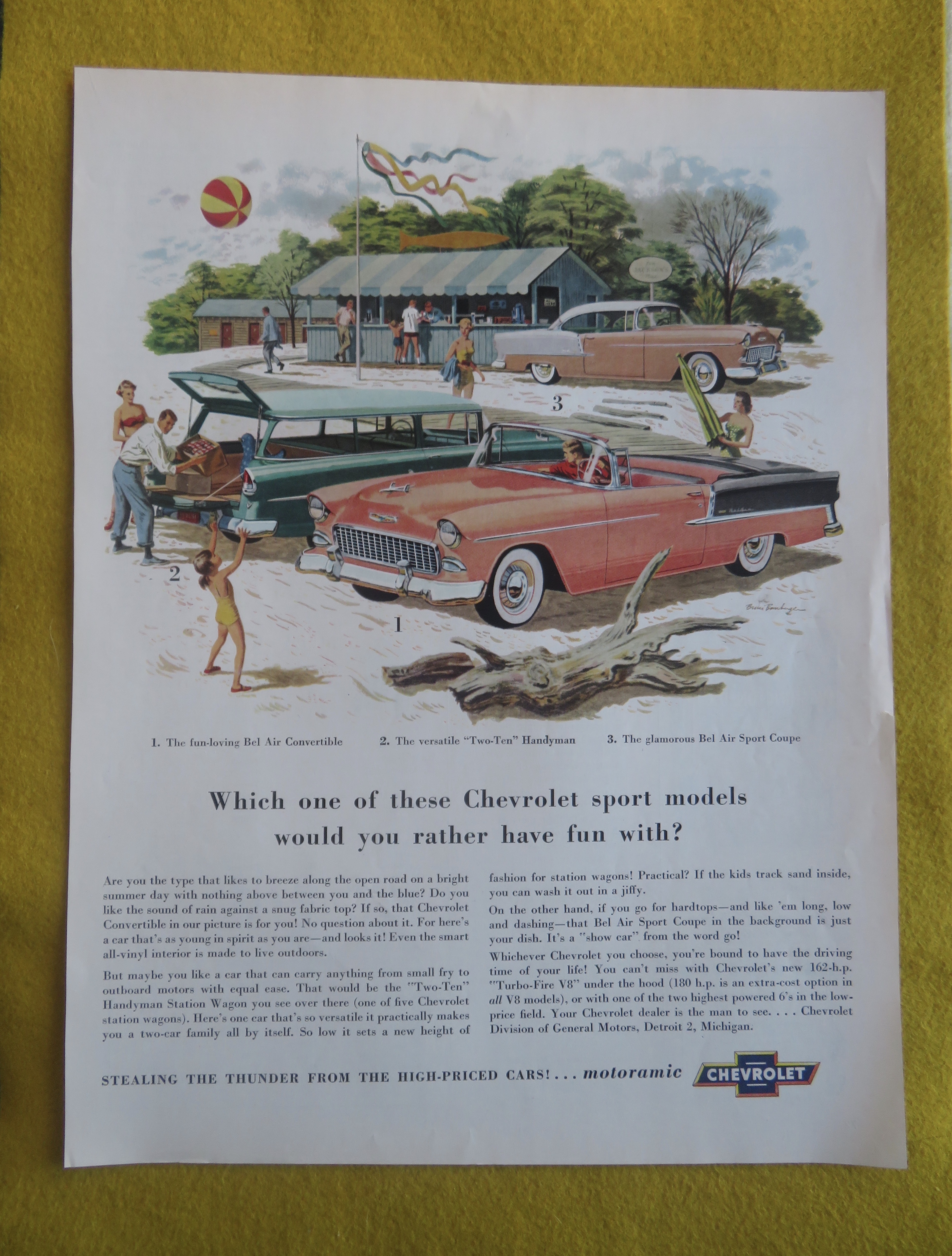 1955 Chevrolet w/ Chevy Coupe, Convertible & Handyman