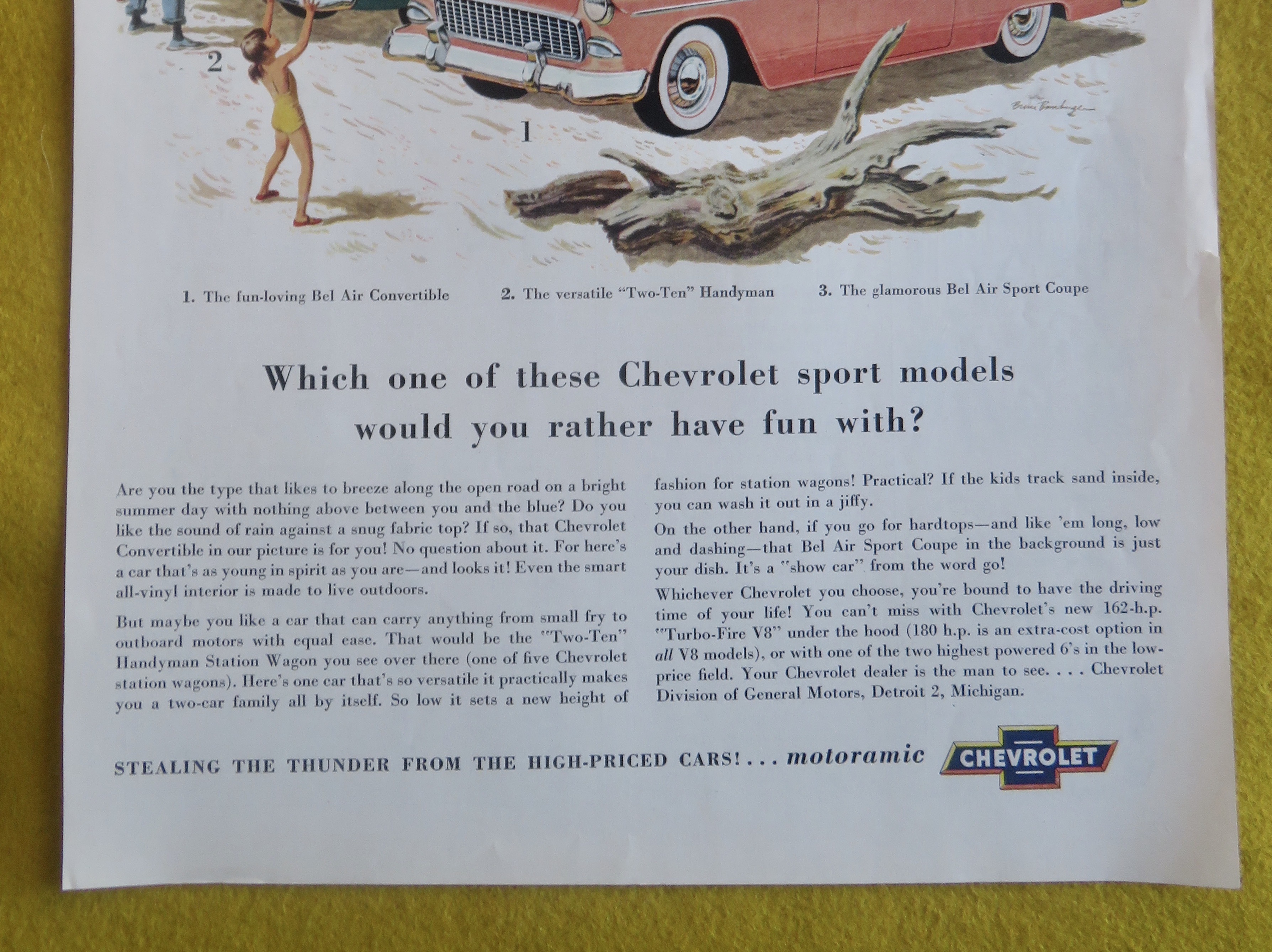 1955 Chevrolet w/ Chevy Coupe, Convertible & Handyman