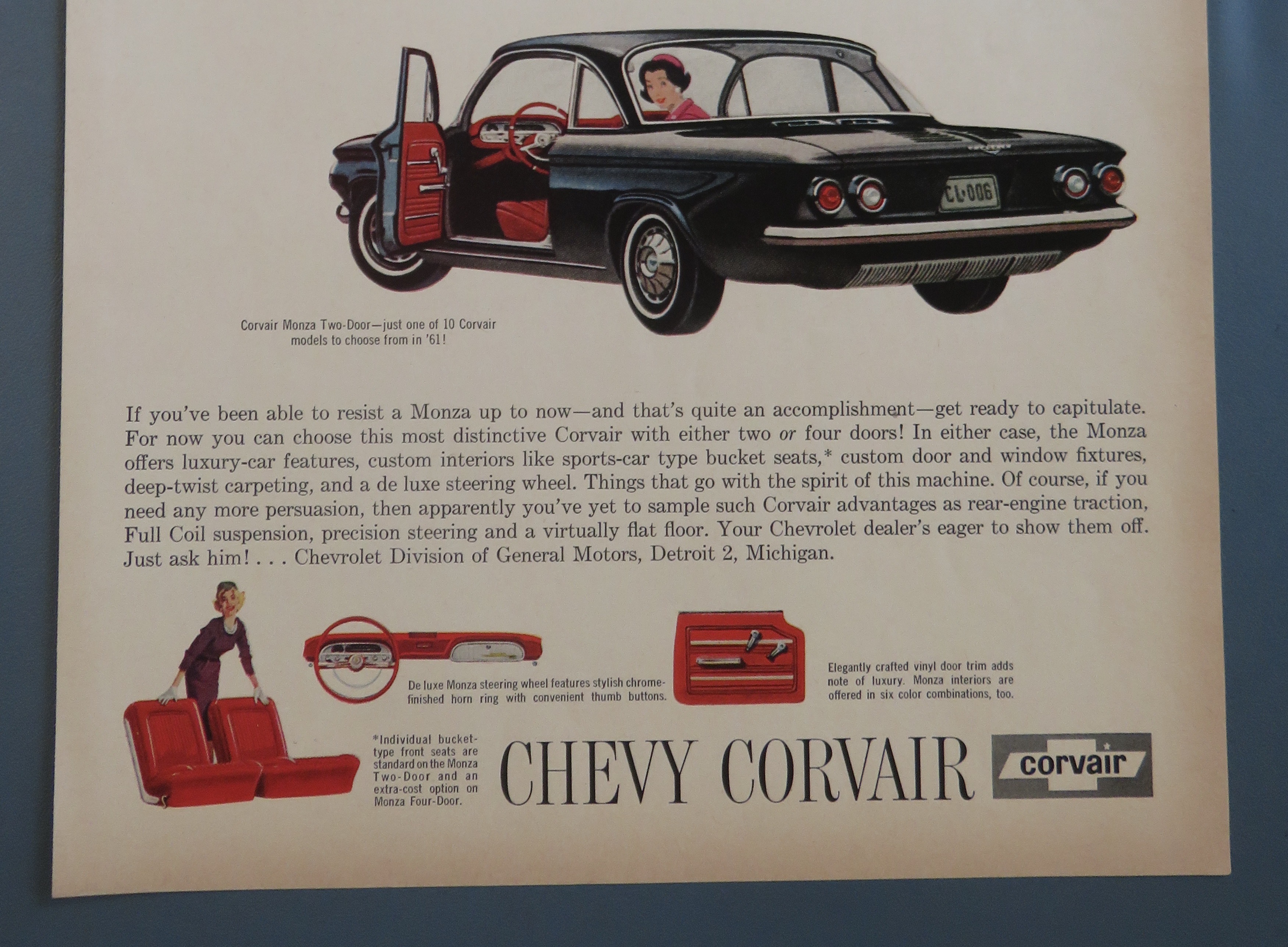 1961 Chevrolet Corvair with Corvair Monzas