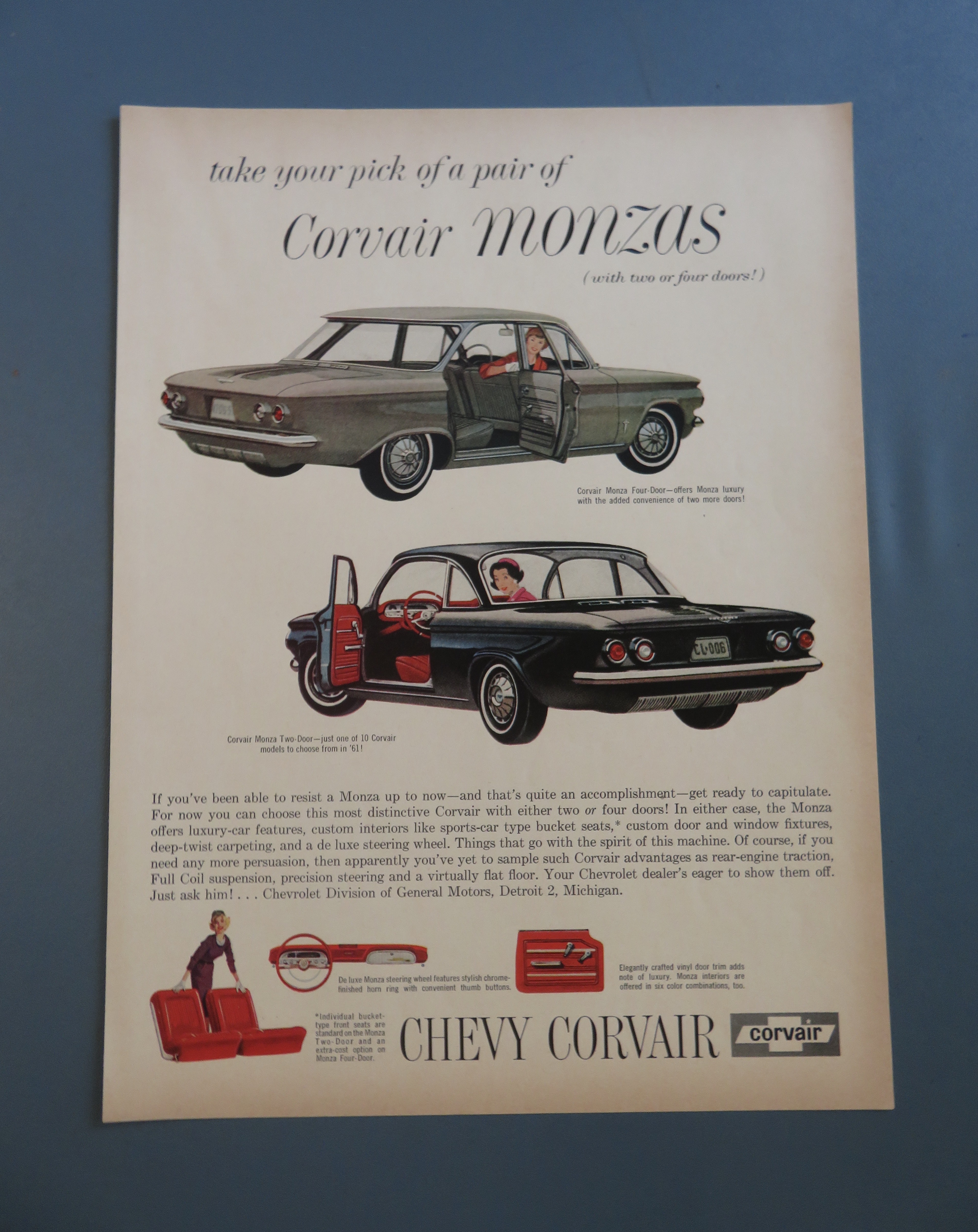 1961 Chevrolet Corvair with Corvair Monzas