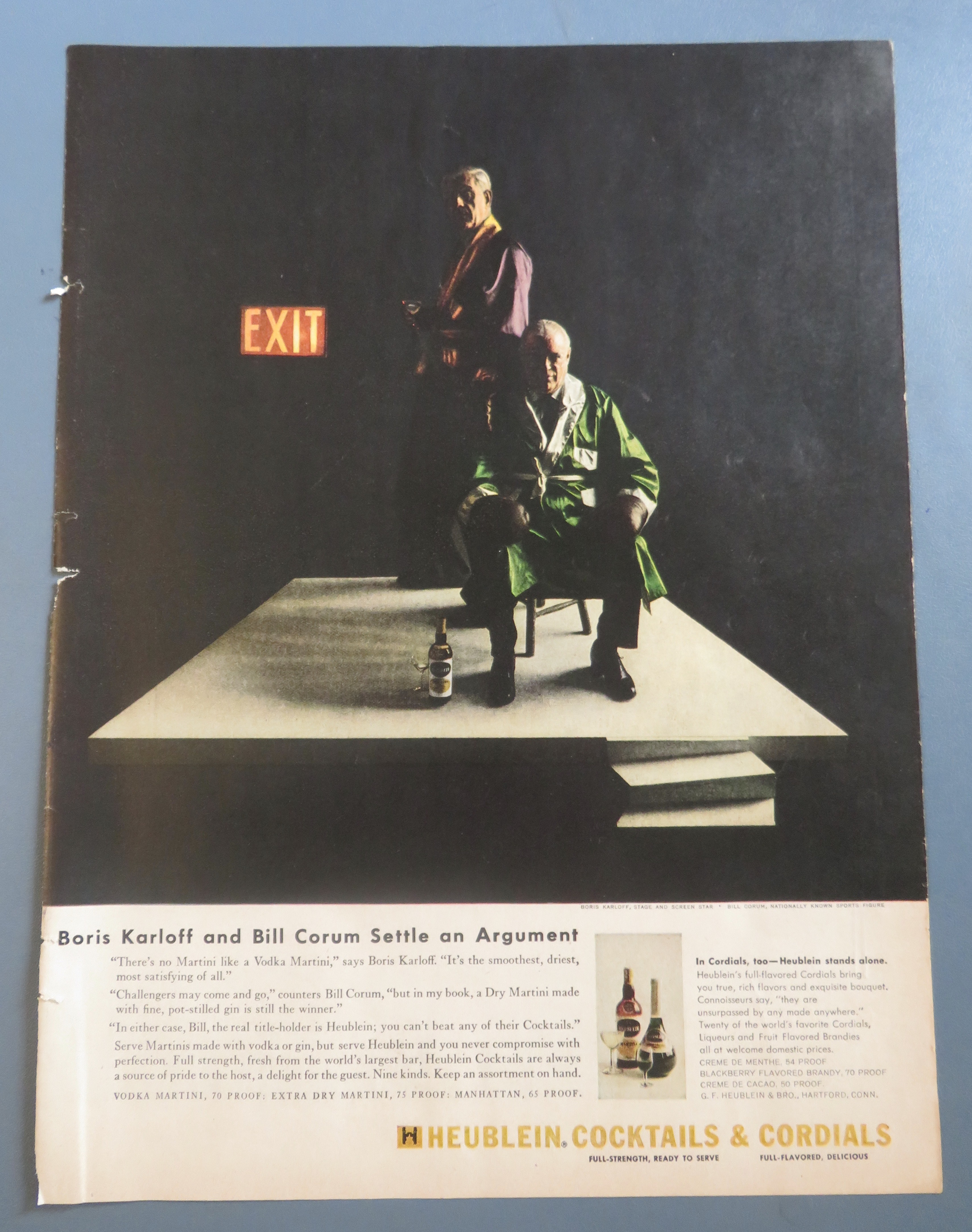 1956 Heublein Cocktails w/ Boris Karloff & Bill Corum