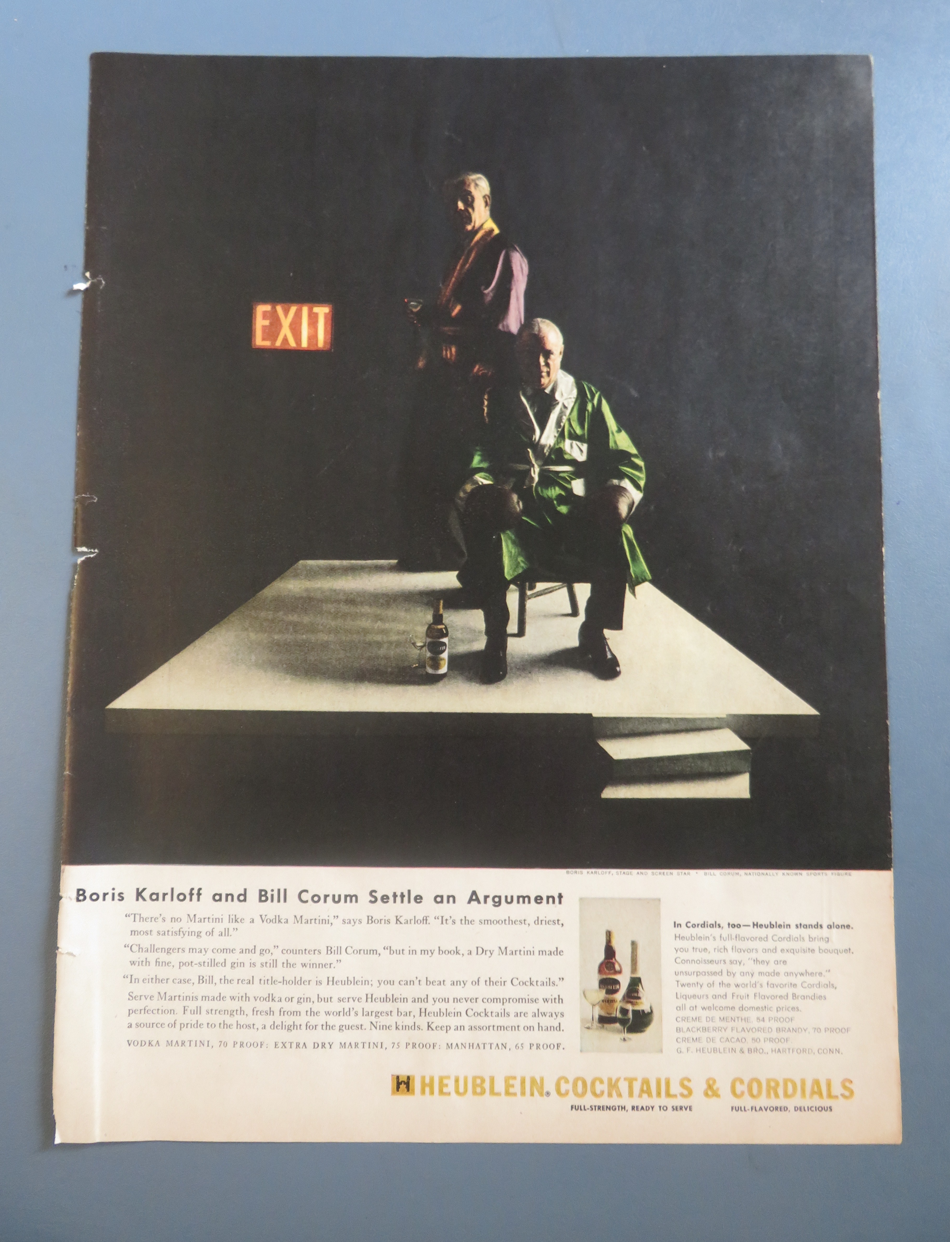 1956 Heublein Cocktails w/ Boris Karloff & Bill Corum