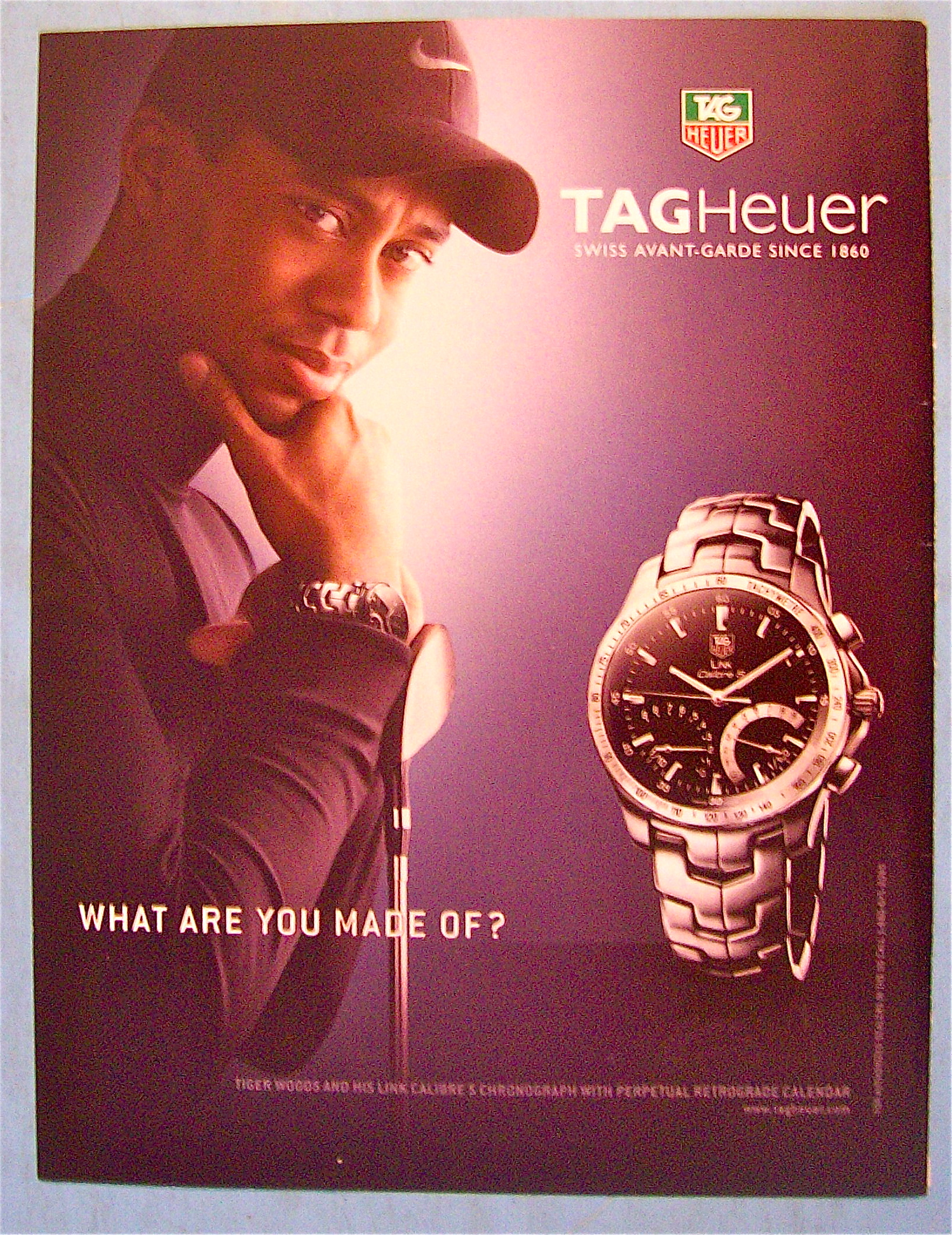2008 Tag Heuer Watch with Golf's Tiger Woods