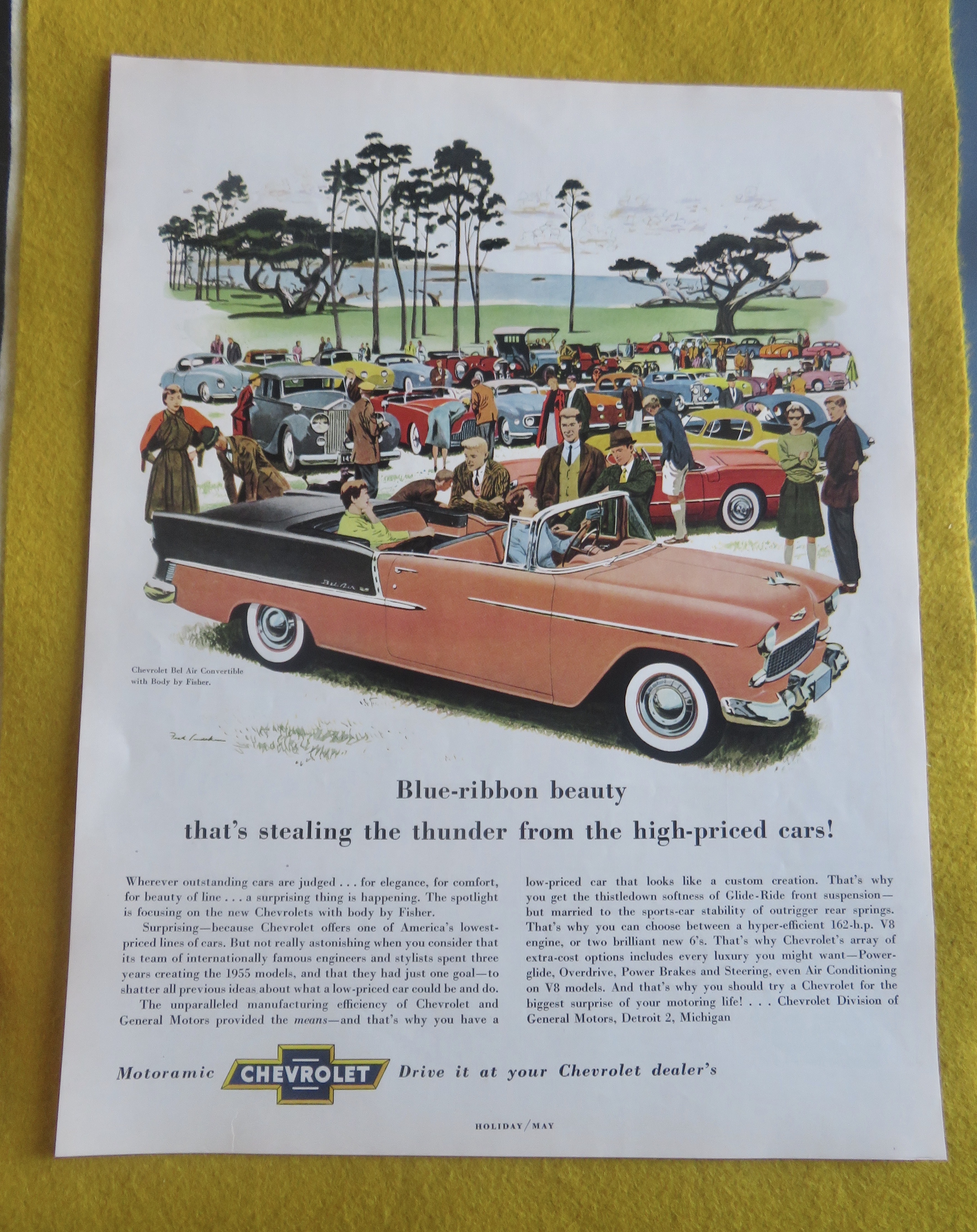 1955 Chevrolet with Chevy Bel Air Convertible