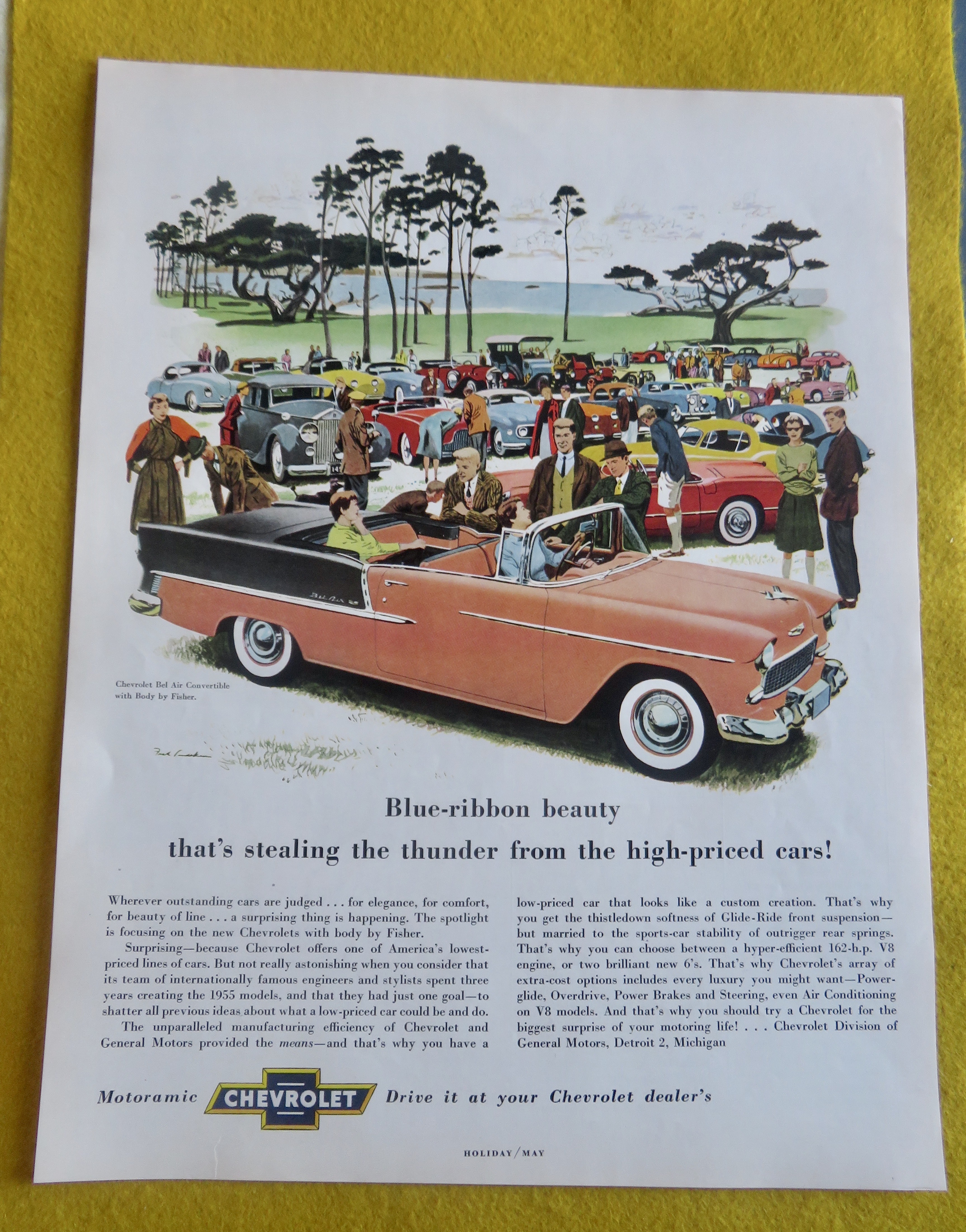1955 Chevrolet with Chevy Bel Air Convertible