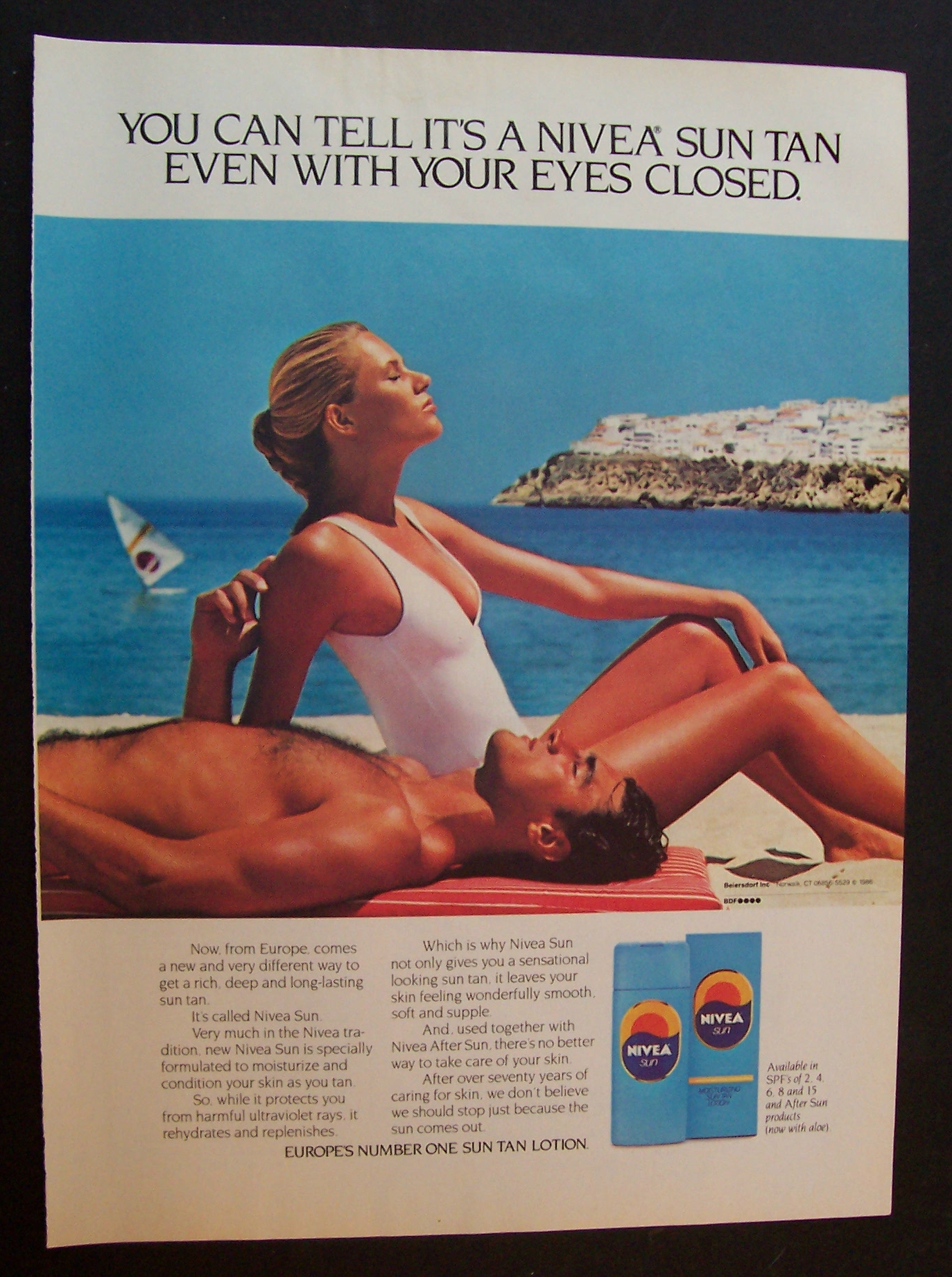 1986  Nivea  Sun Tan Lotion