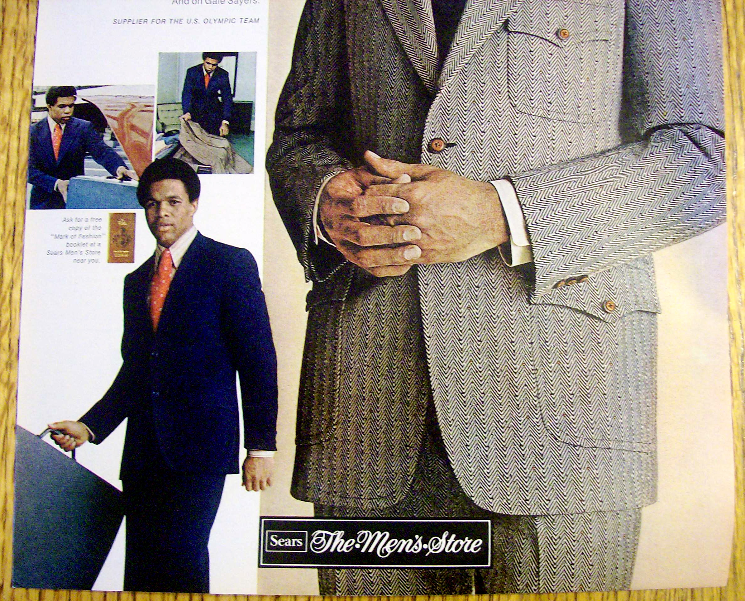 1971 Sears Suit with Football's Gale Sayers