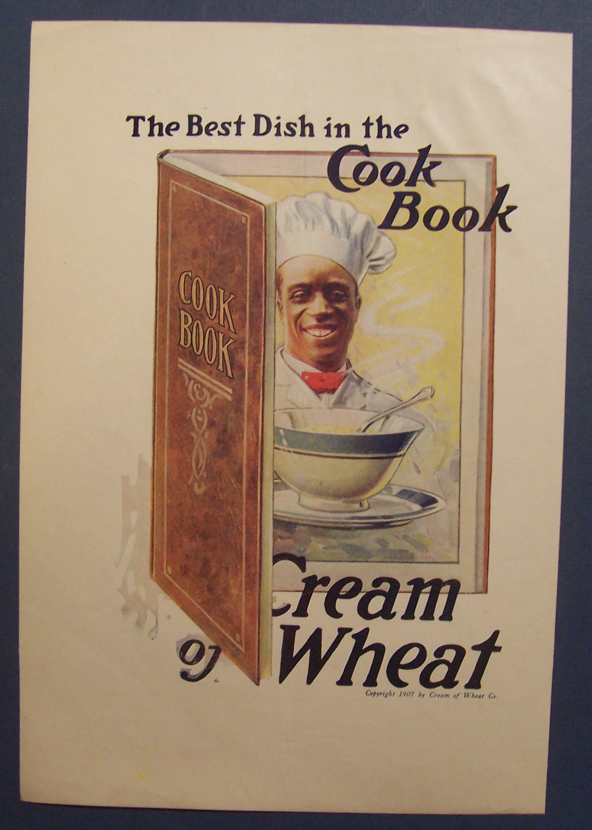 1918 Cream Of Wheat Cereal Ad with Black Chef