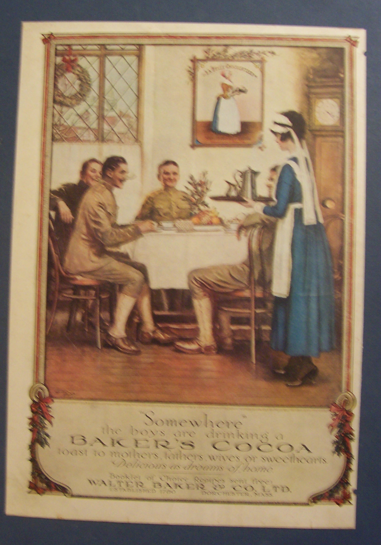 Vintage Ad: 1917 Baker's Cocoa By Herman Price
