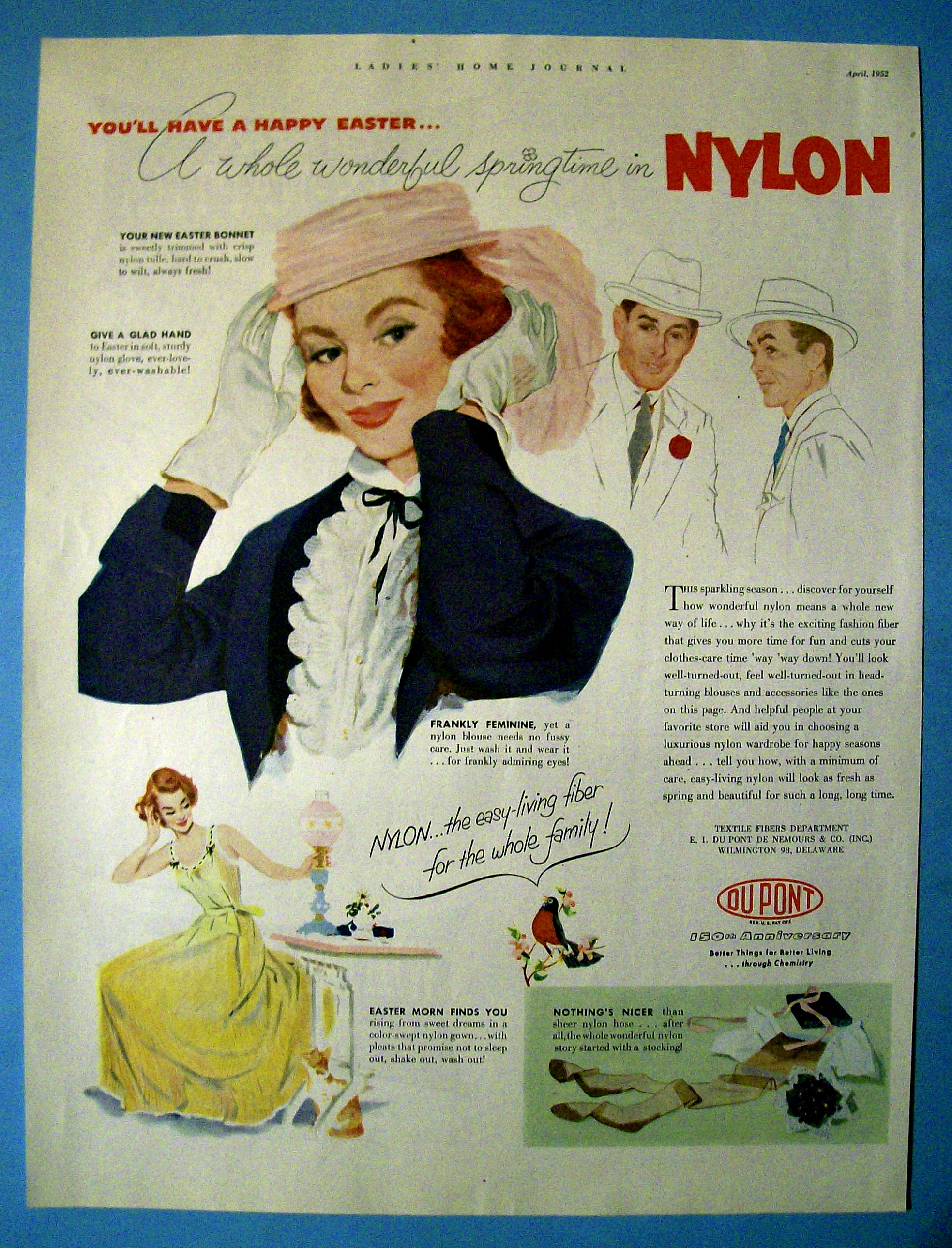 Vintage Ad: 1952 Du Pont Nylon