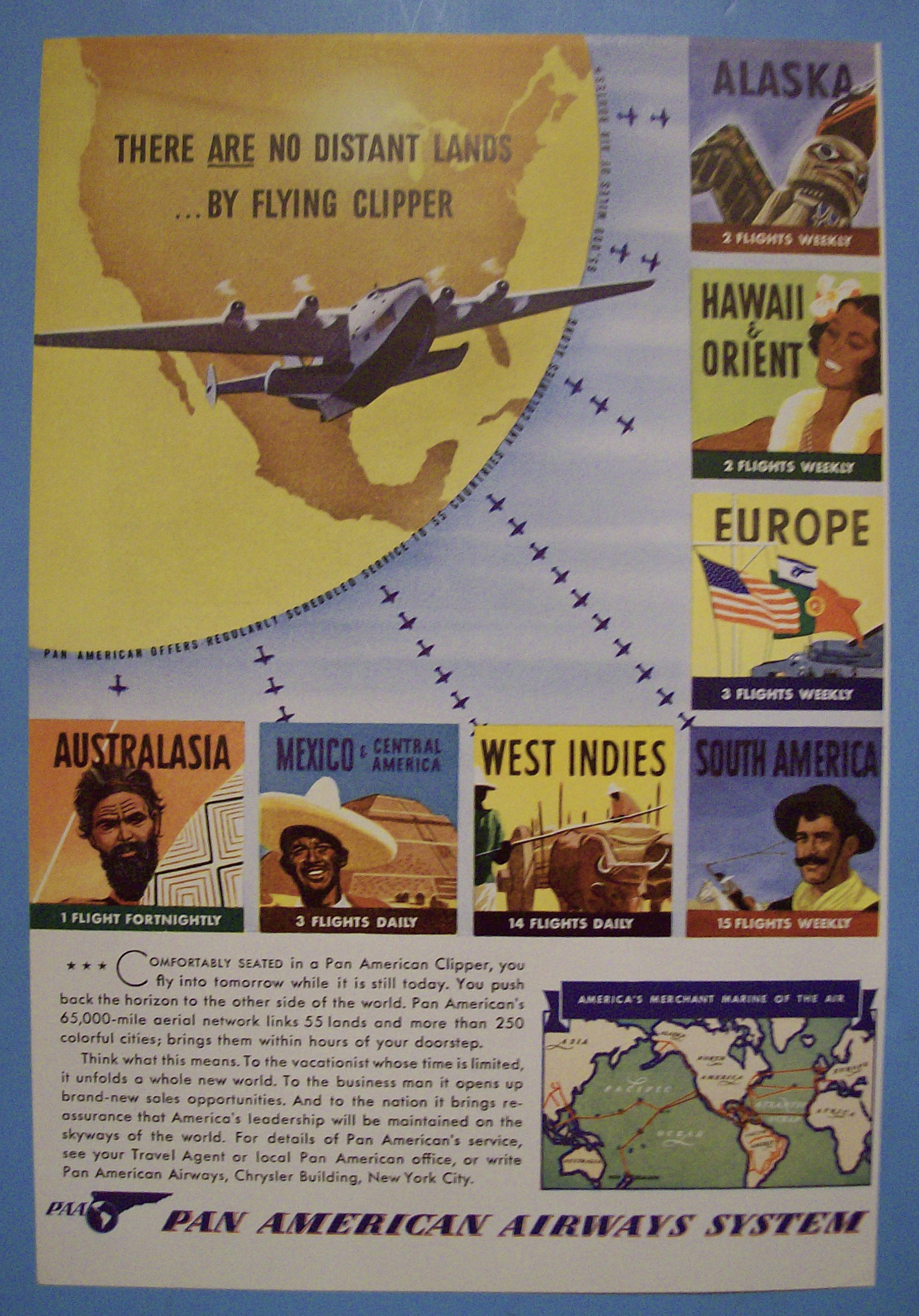 Vintage Ad: 1941 Pan American Airways System