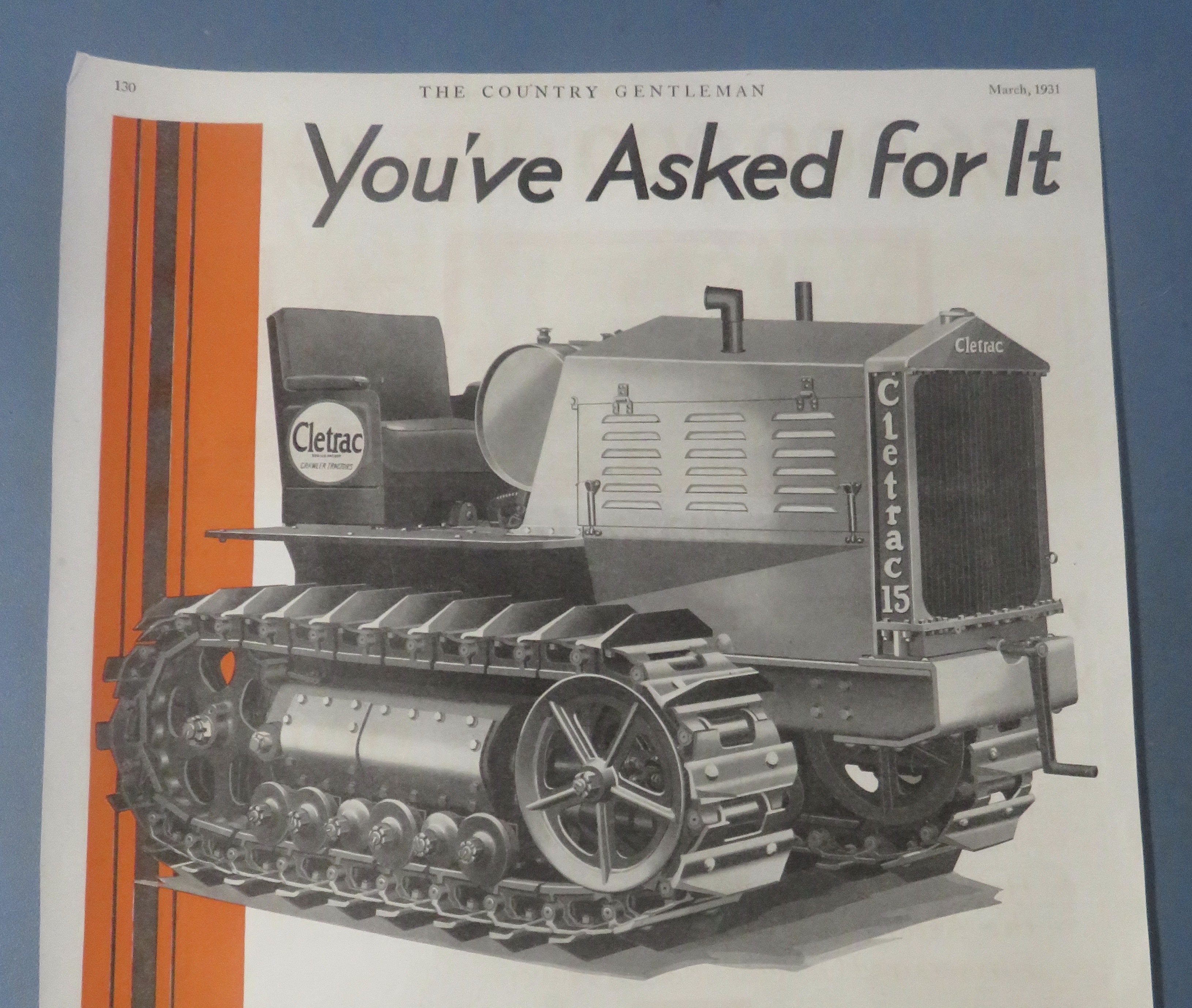 1931 Cletrac Tractor with the Cletrac Crawler Tractor