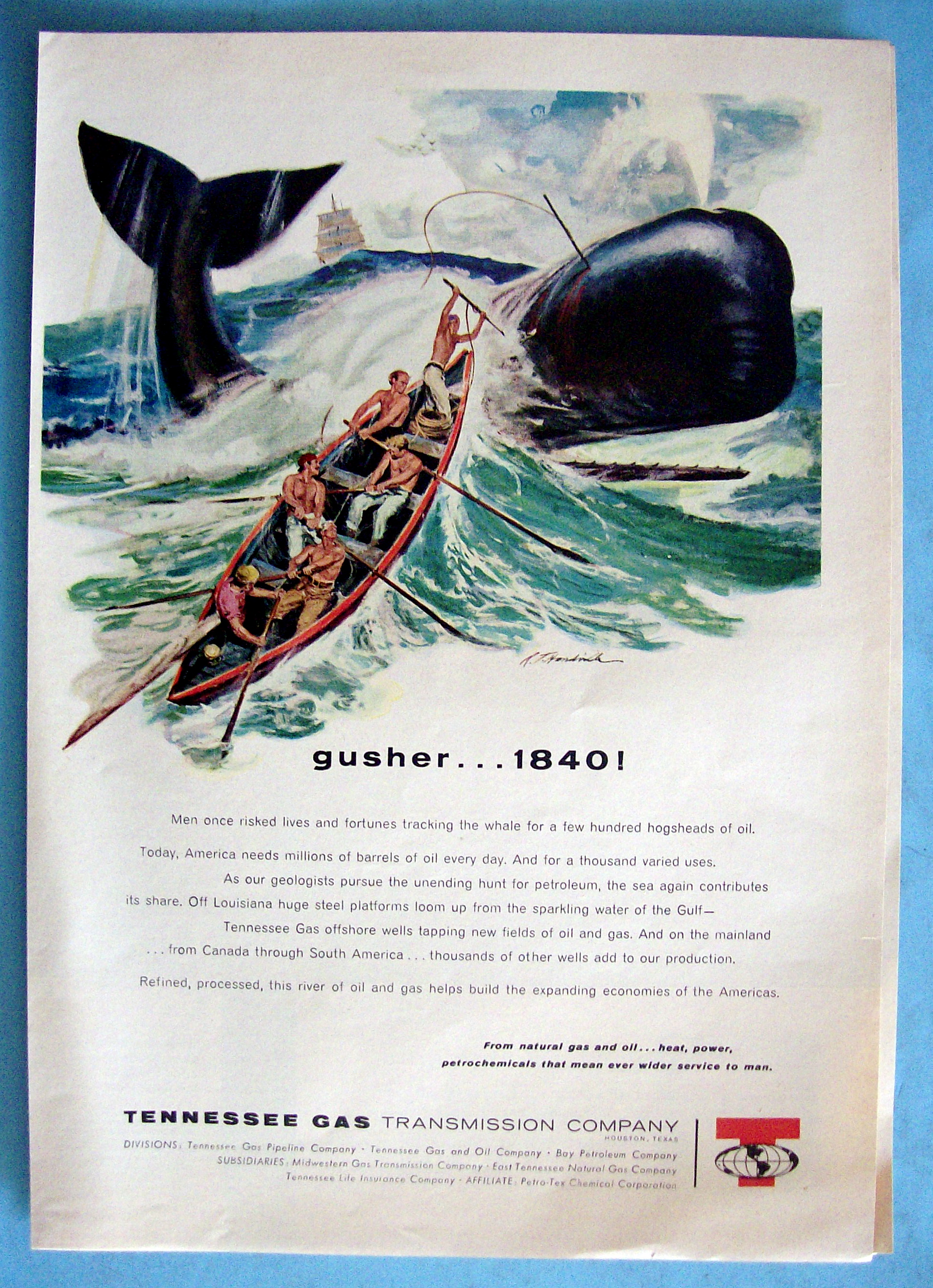 Vintage Ad: 1960 Tennessee Gas