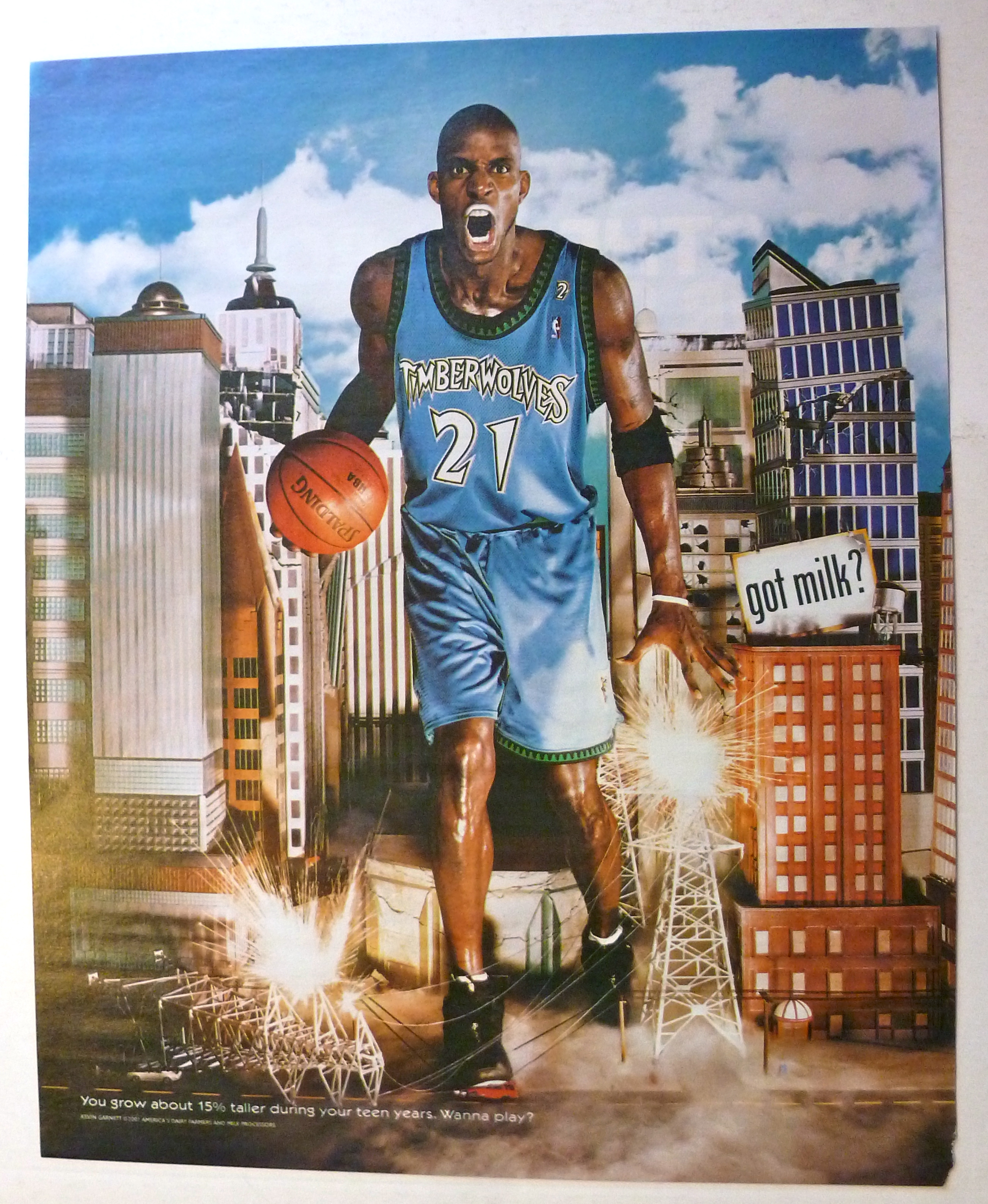 2001 Got Milk with Basketball's Kevin Garnett