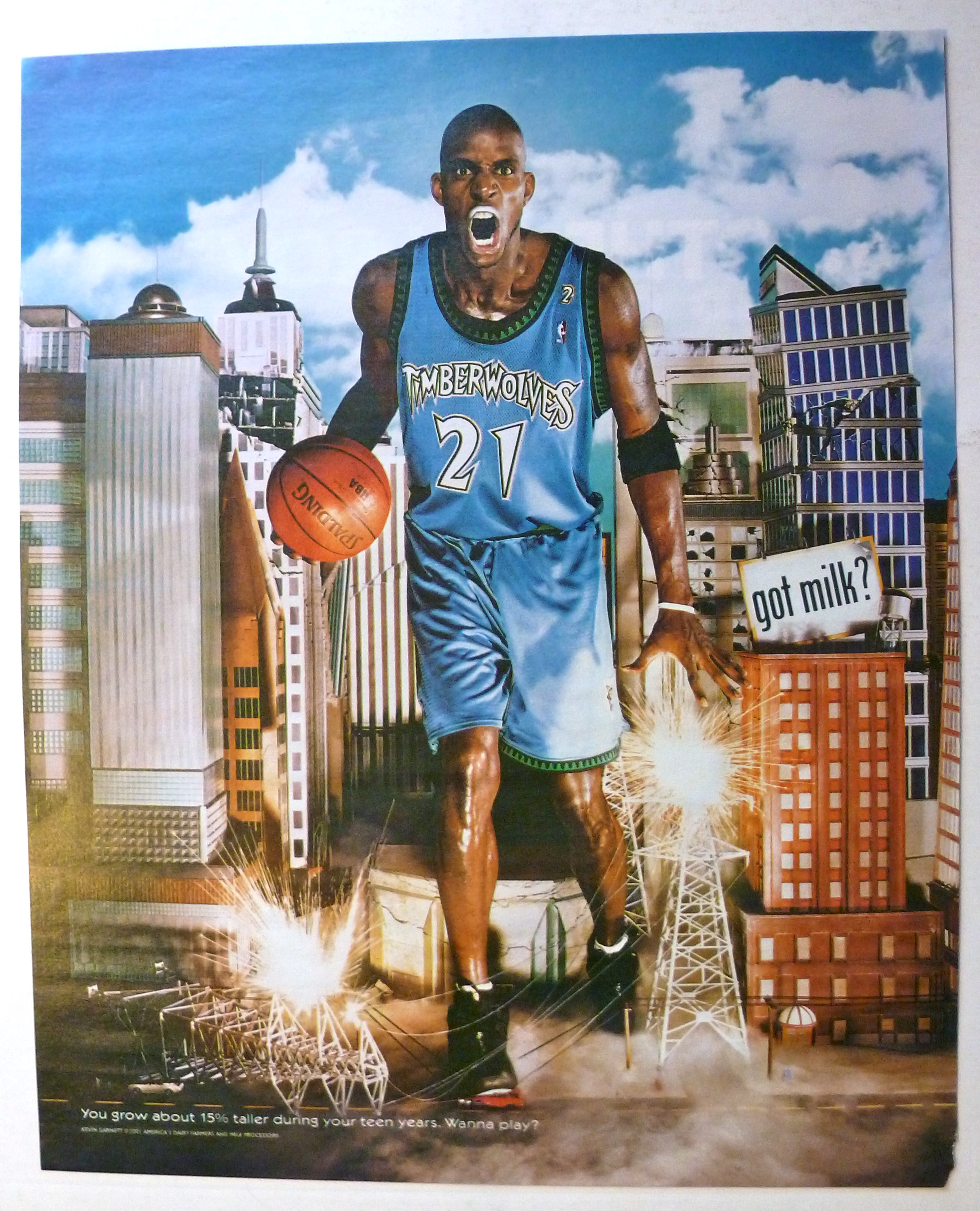 2001 Got Milk with Basketball's Kevin Garnett