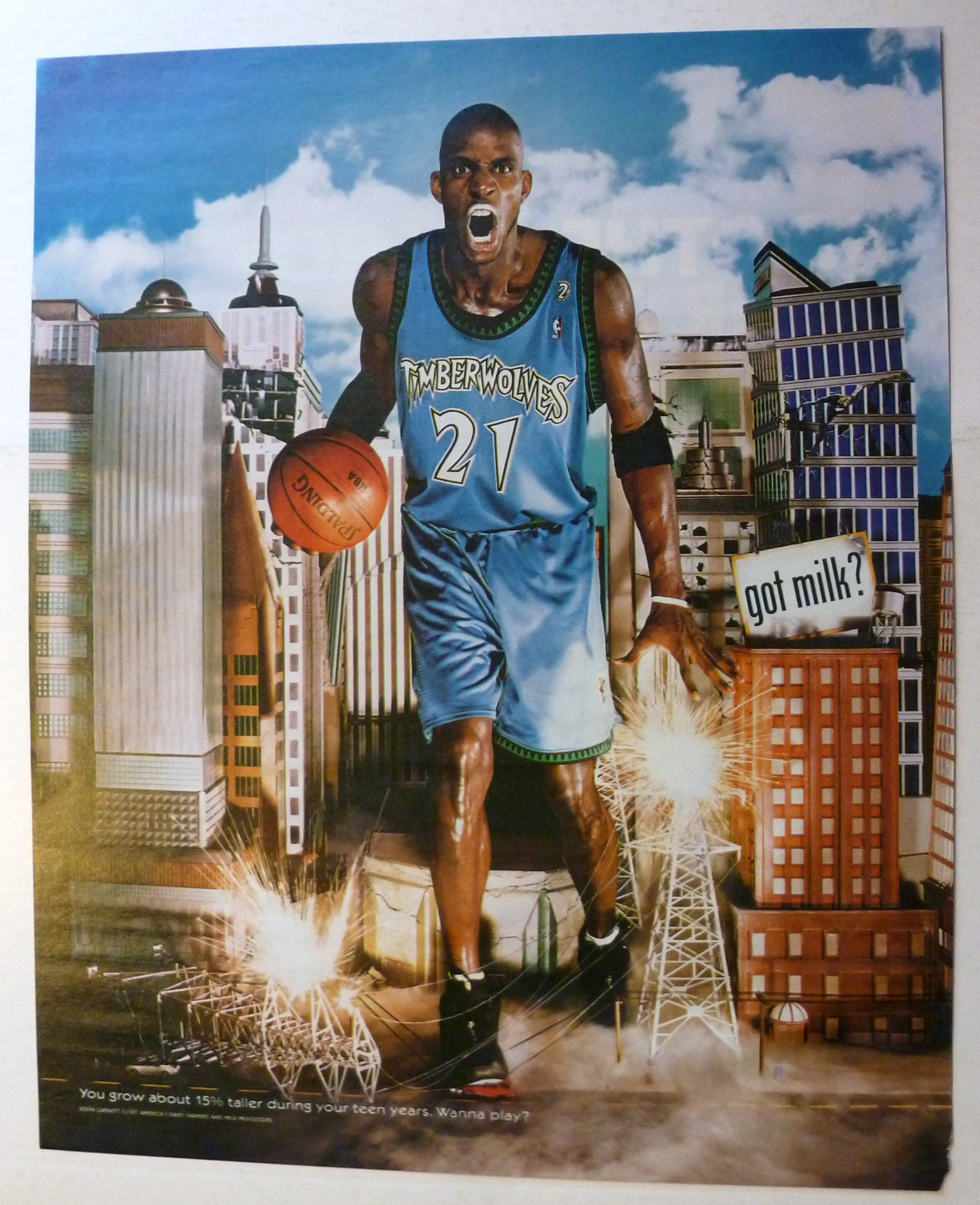 2001 Got Milk with Basketball's Kevin Garnett