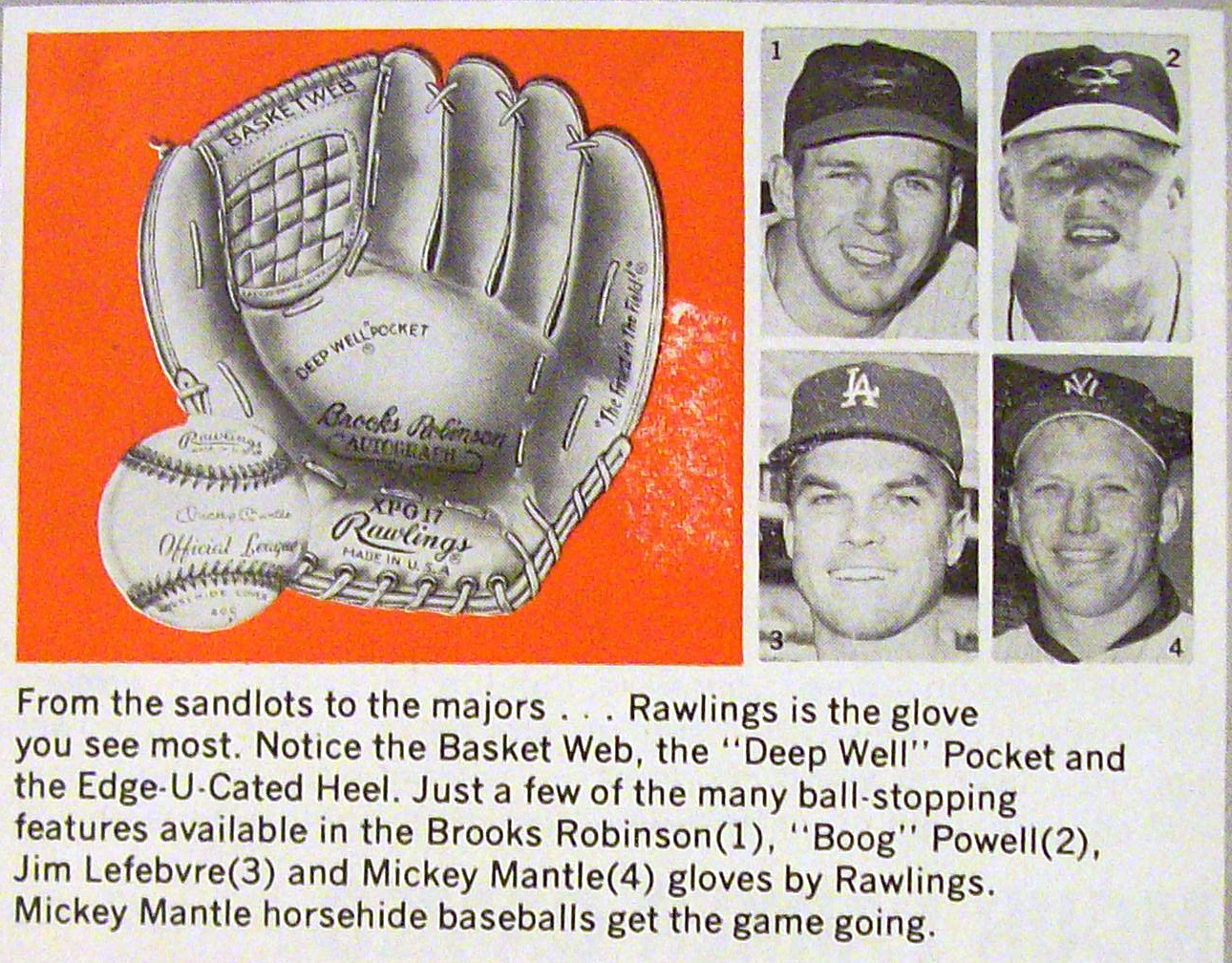 Vintage Ad: 1966 Rawlings with Mantle, Mira & More