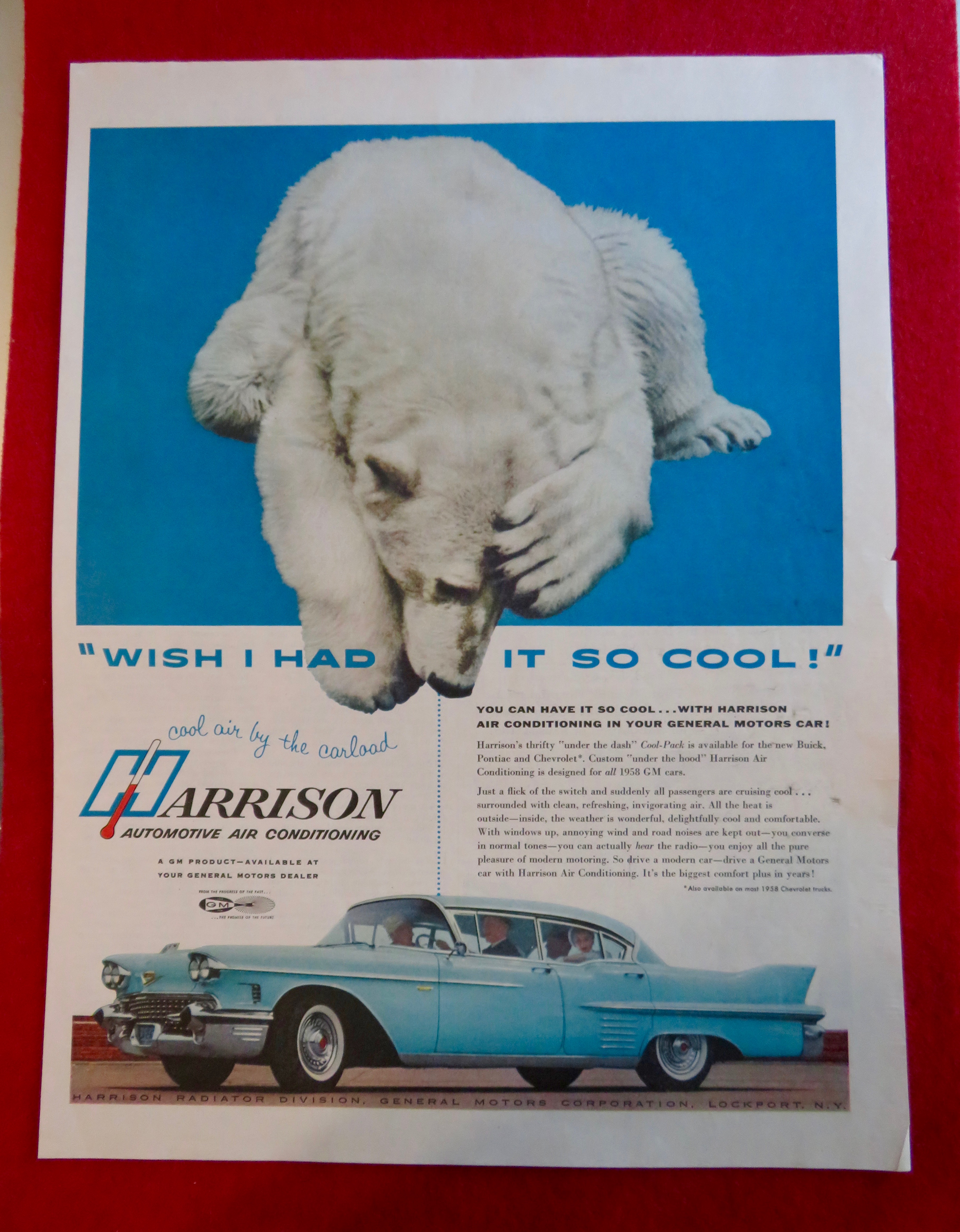 1958 Harrison Automotive Air Conditioning w/Polar Bear