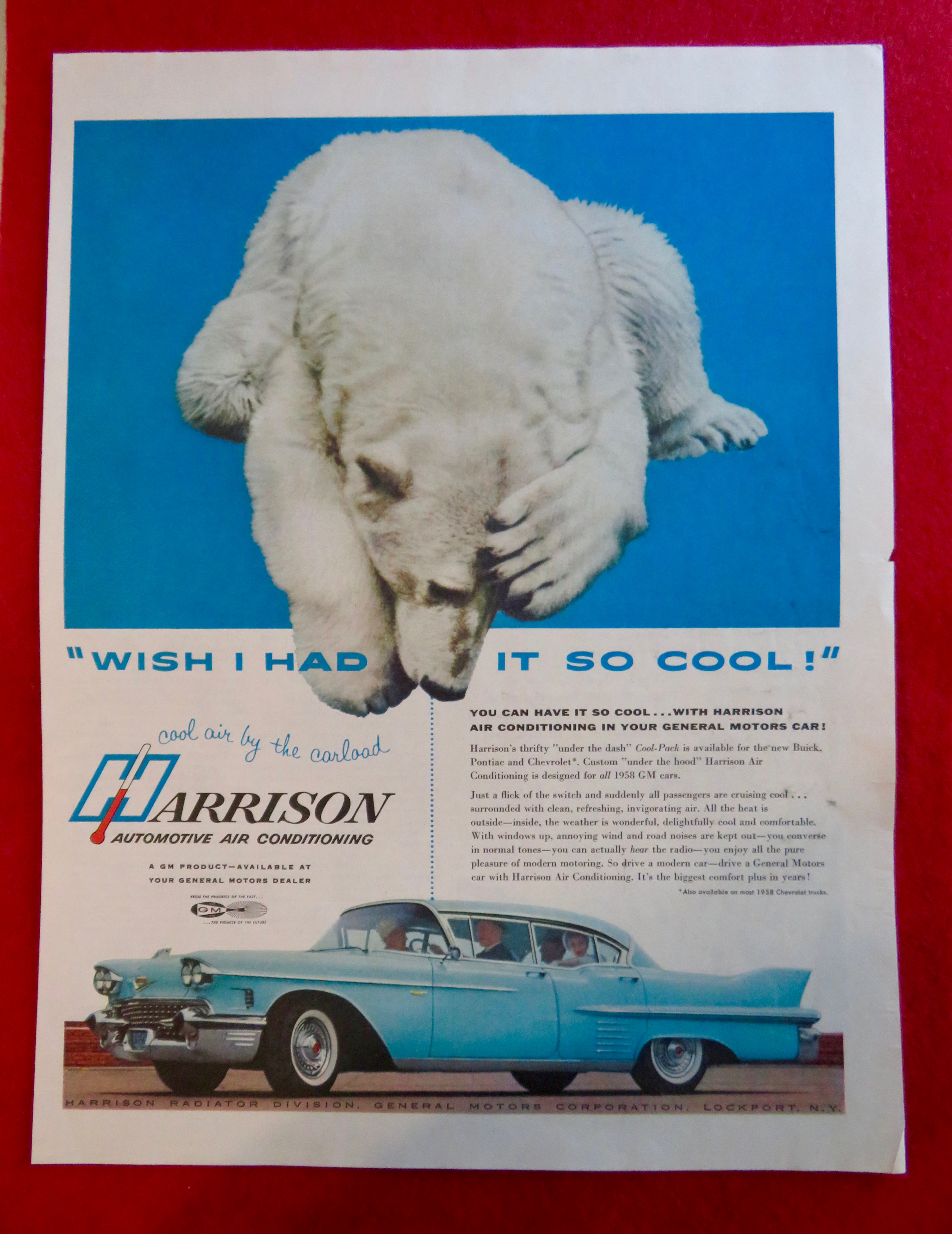 1958 Harrison Automotive Air Conditioning w/Polar Bear