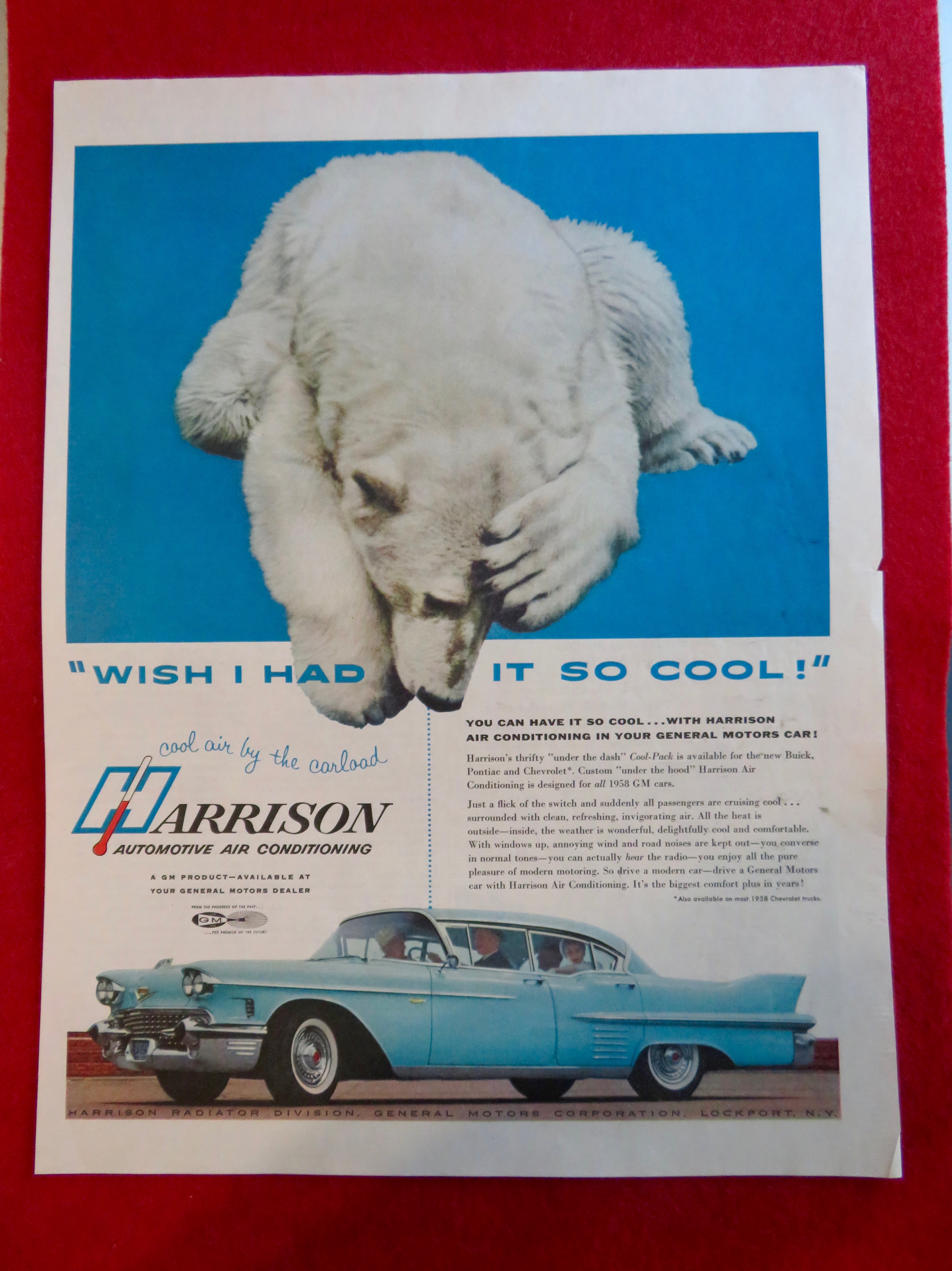 1958 Harrison Automotive Air Conditioning w/Polar Bear