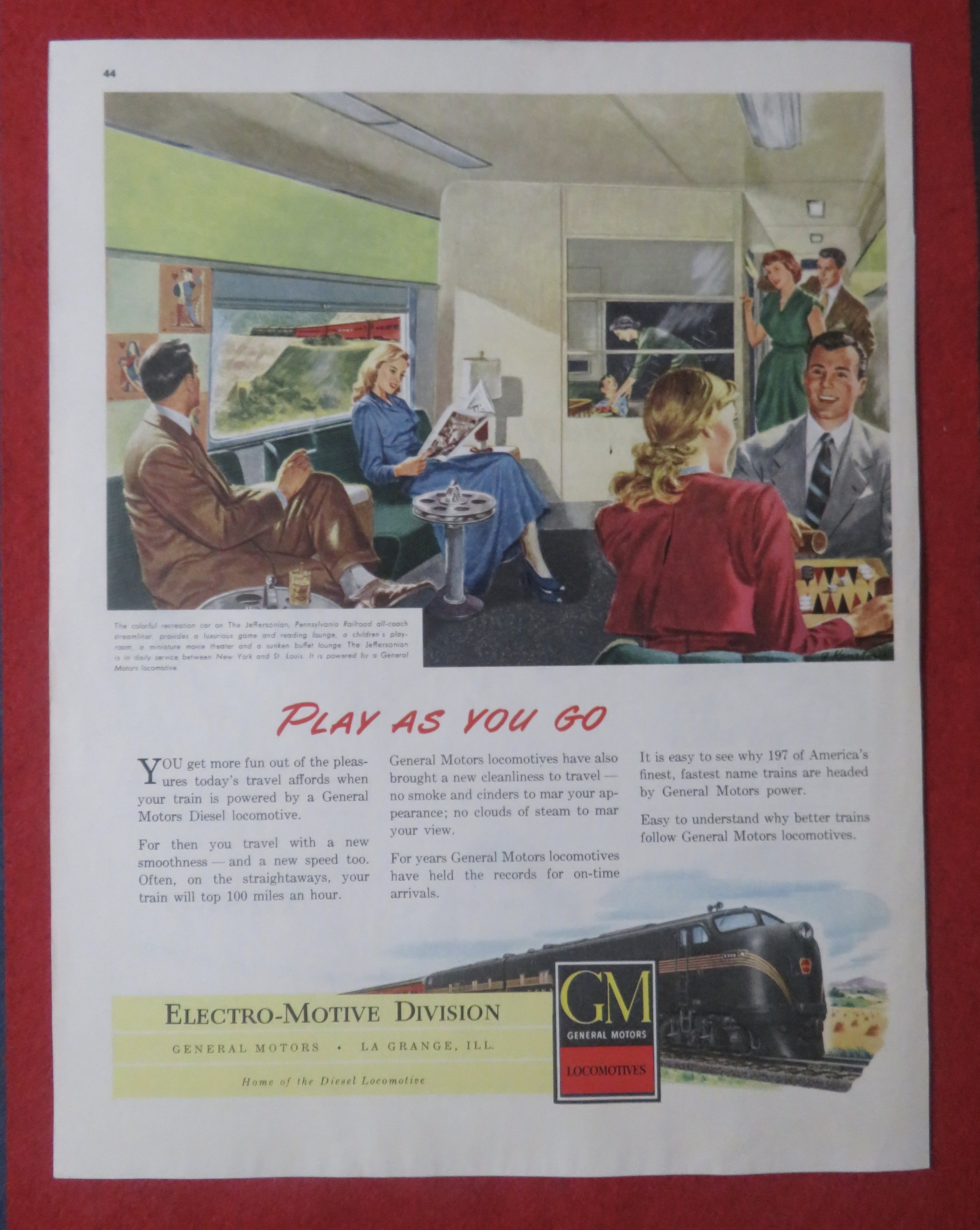 1948 General Motors Locomotive with Play As You Go