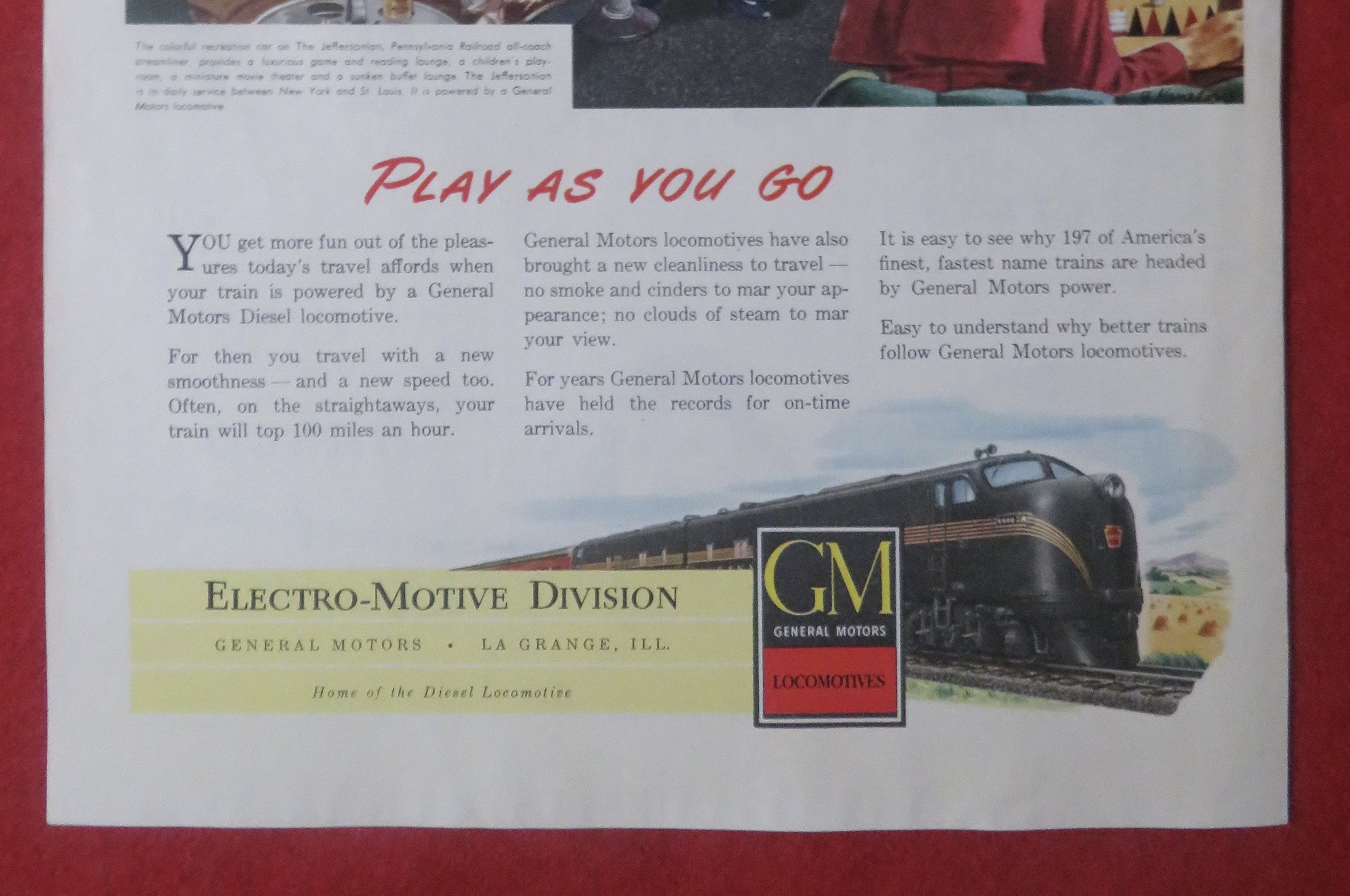 1948 General Motors Locomotive with Play As You Go