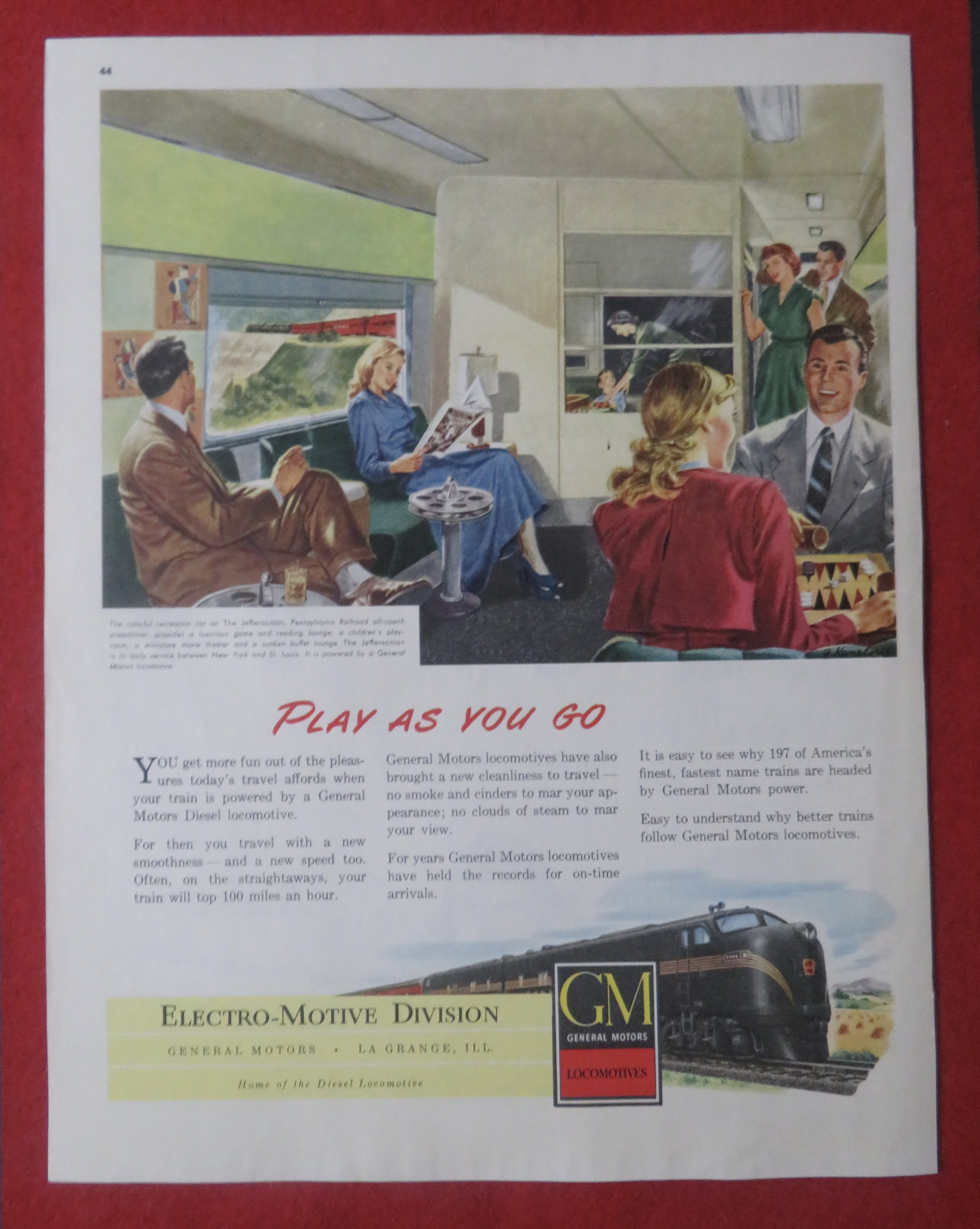 1948 General Motors Locomotive with Play As You Go
