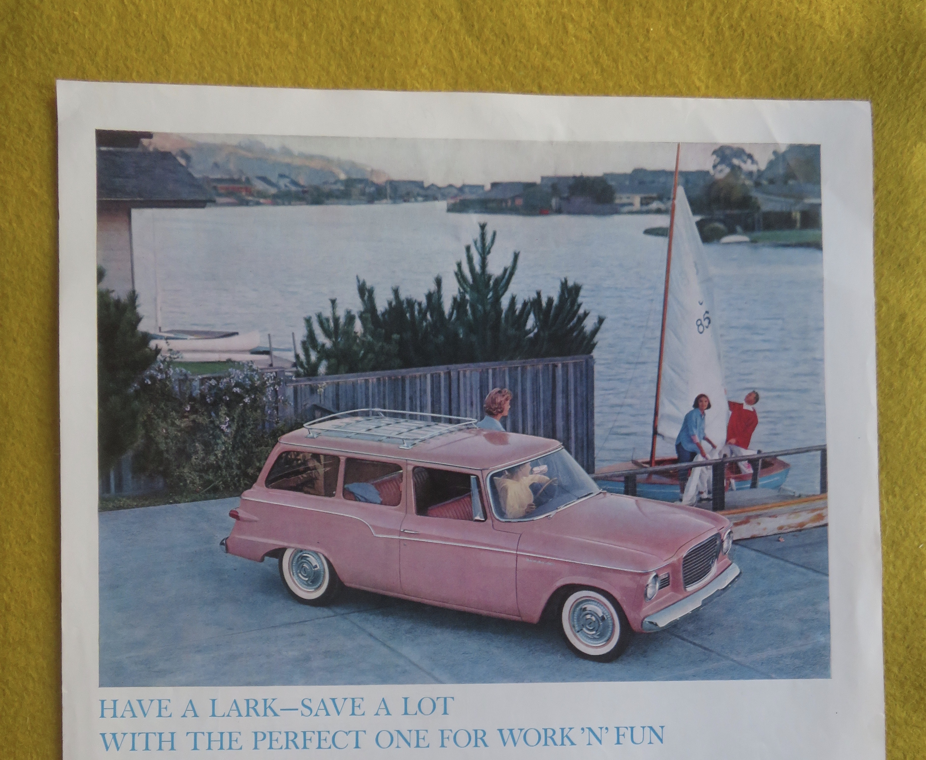 1959 Studebaker Lark with the Lark Play Wagon